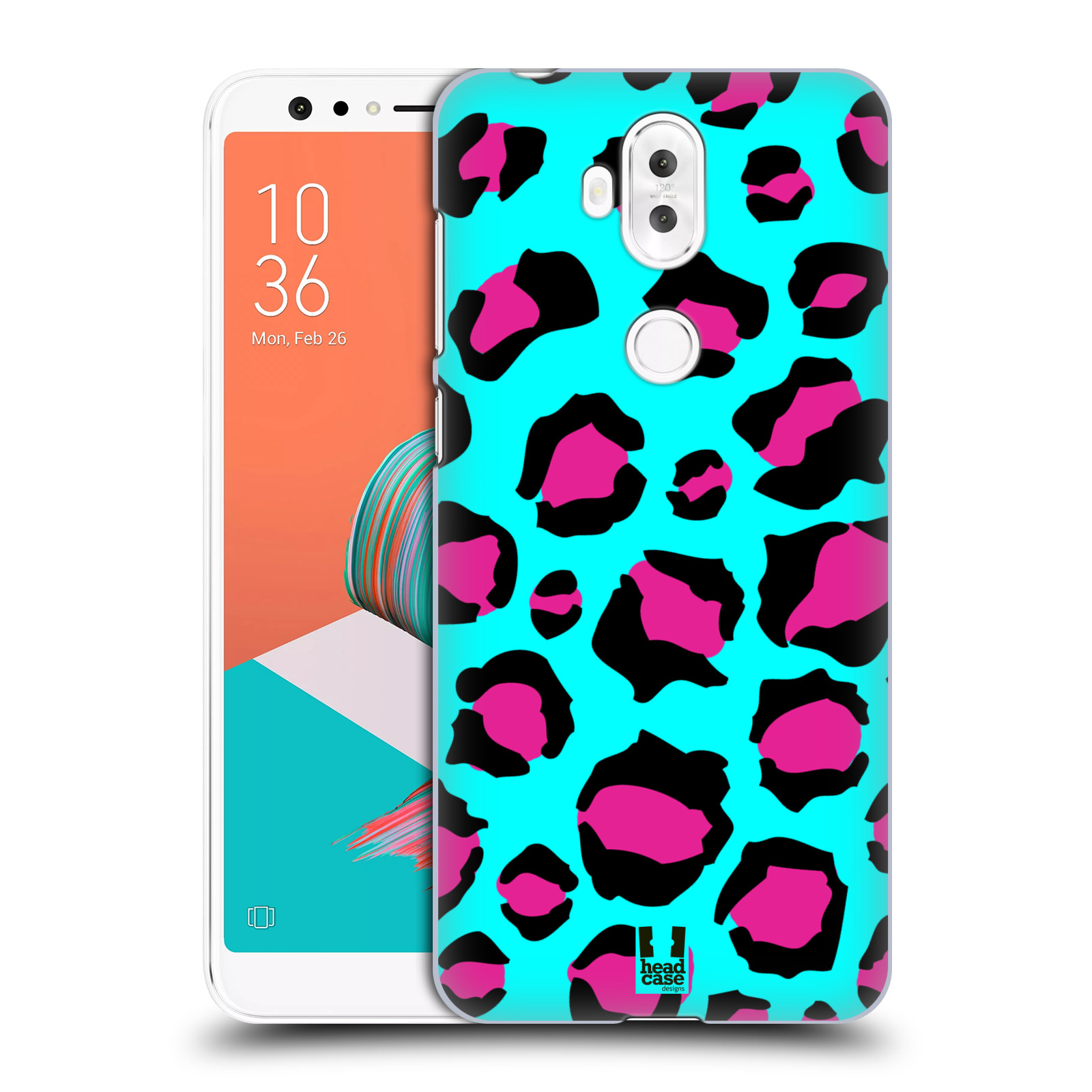 HEAD CASE plastový obal na mobil Asus Zenfone 5 LITE ZC600KL vzor Divočina zvíře tyrkysový leopard