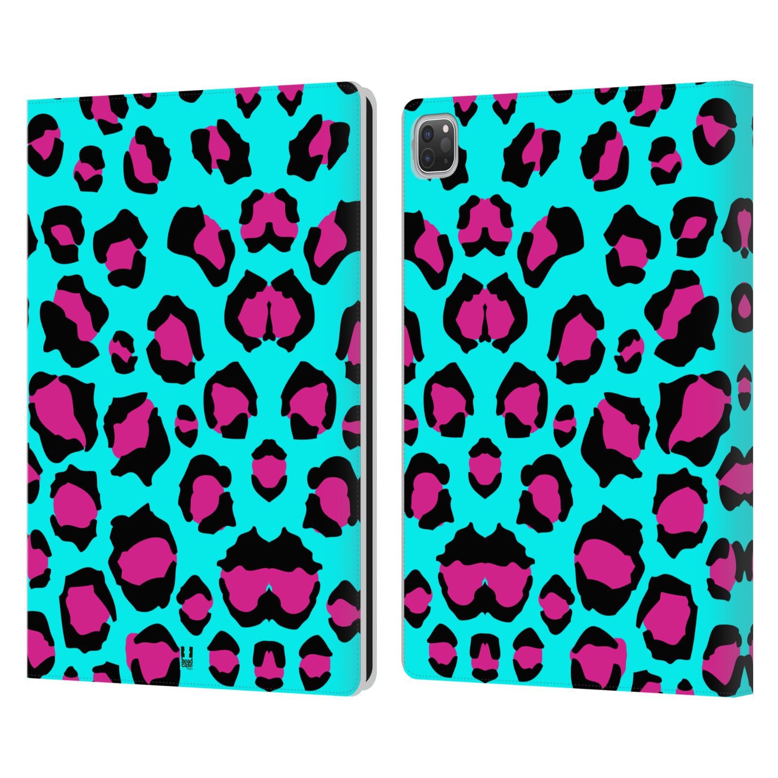 Pouzdro pro tablet Apple Ipad Pro 12.9 - HEAD CASE - Zvířecí barevné vzory tyrkysový leopard