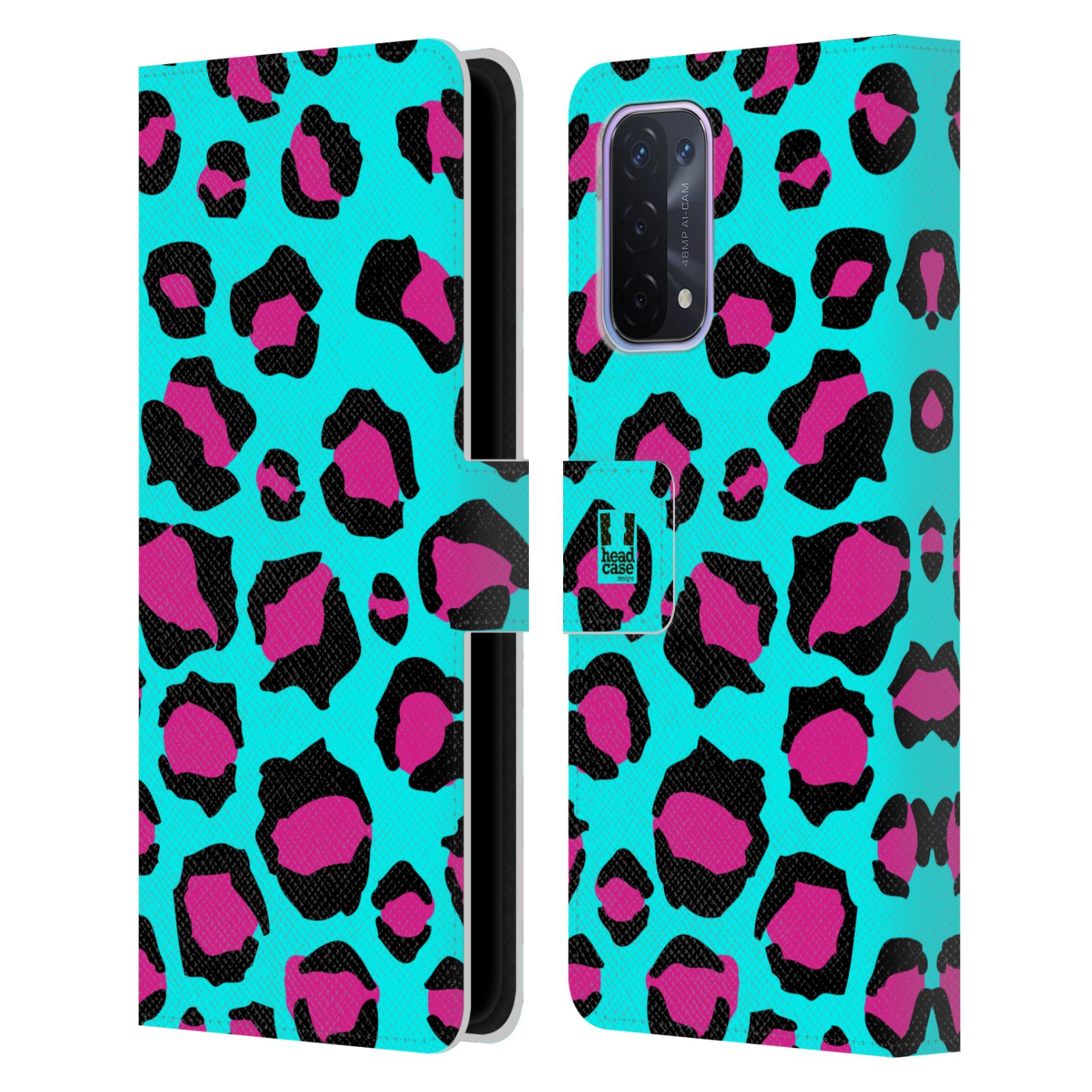 Pouzdro na mobil Oppo A54 5G - HEAD CASE - Magický vzor leopard