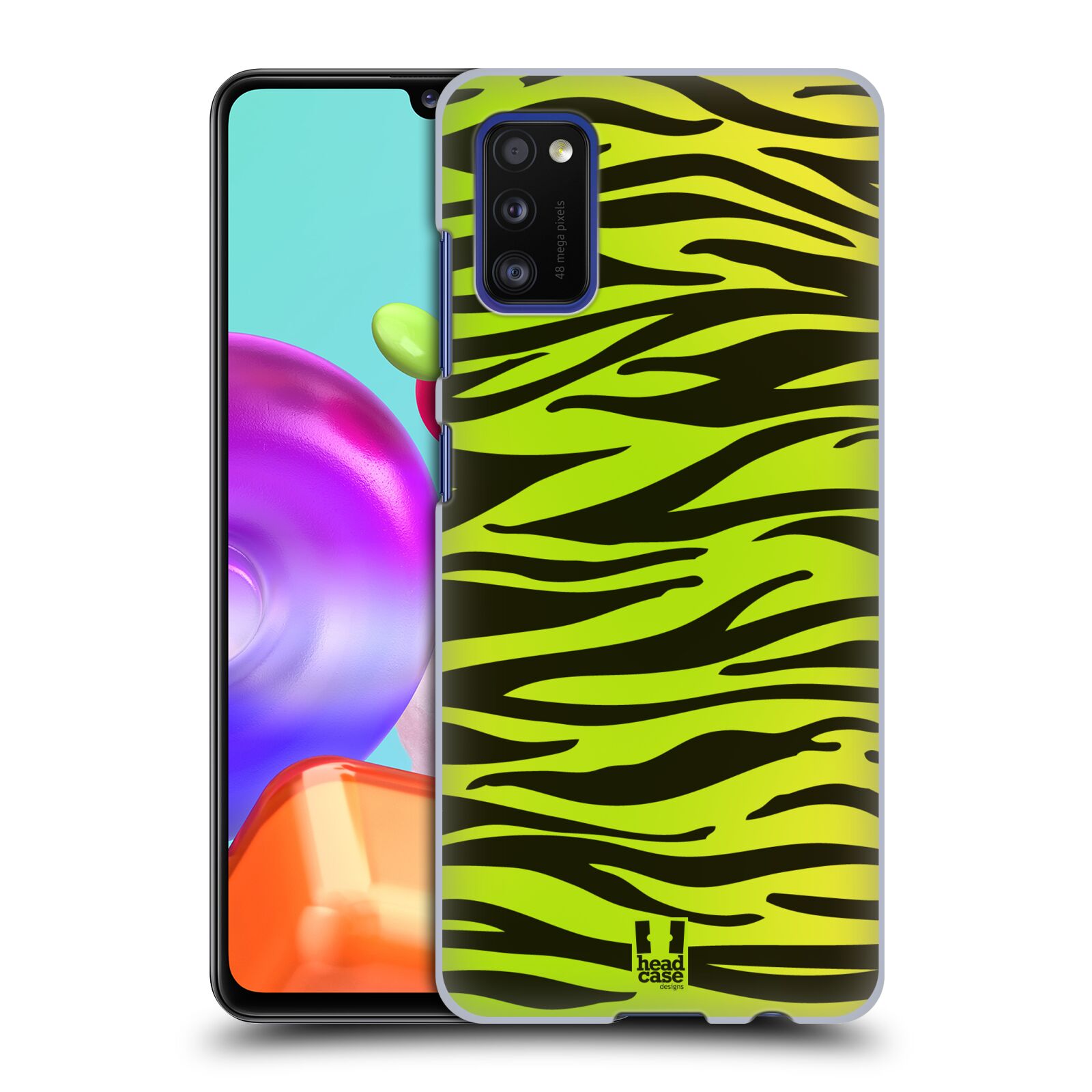 Zadní kryt na mobil Samsung Galaxy A41 vzor Divočina zvíře zelená zebra