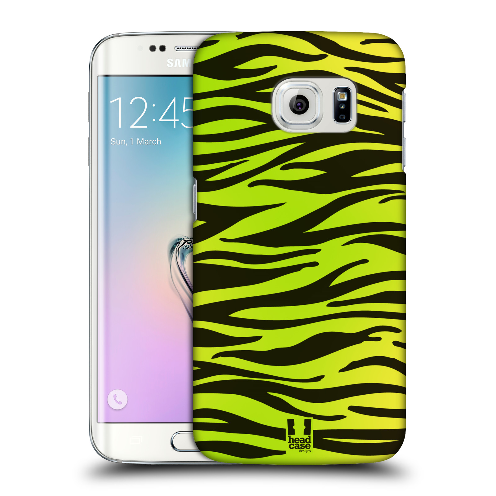 HEAD CASE plastový obal na mobil SAMSUNG Galaxy S6 EDGE (G9250, G925, G925F) vzor Divočina zvíře zelená zebra