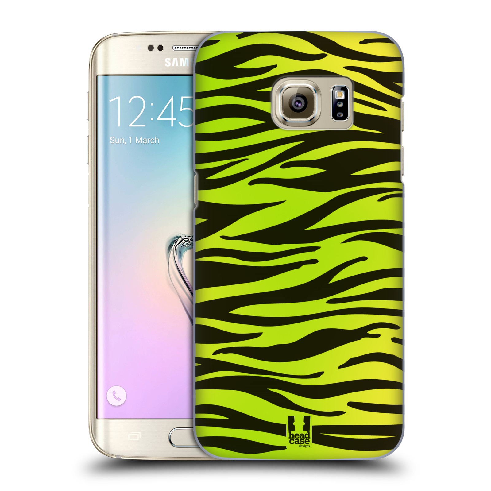 HEAD CASE plastový obal na mobil SAMSUNG GALAXY S7 EDGE vzor Divočina zvíře zelená zebra