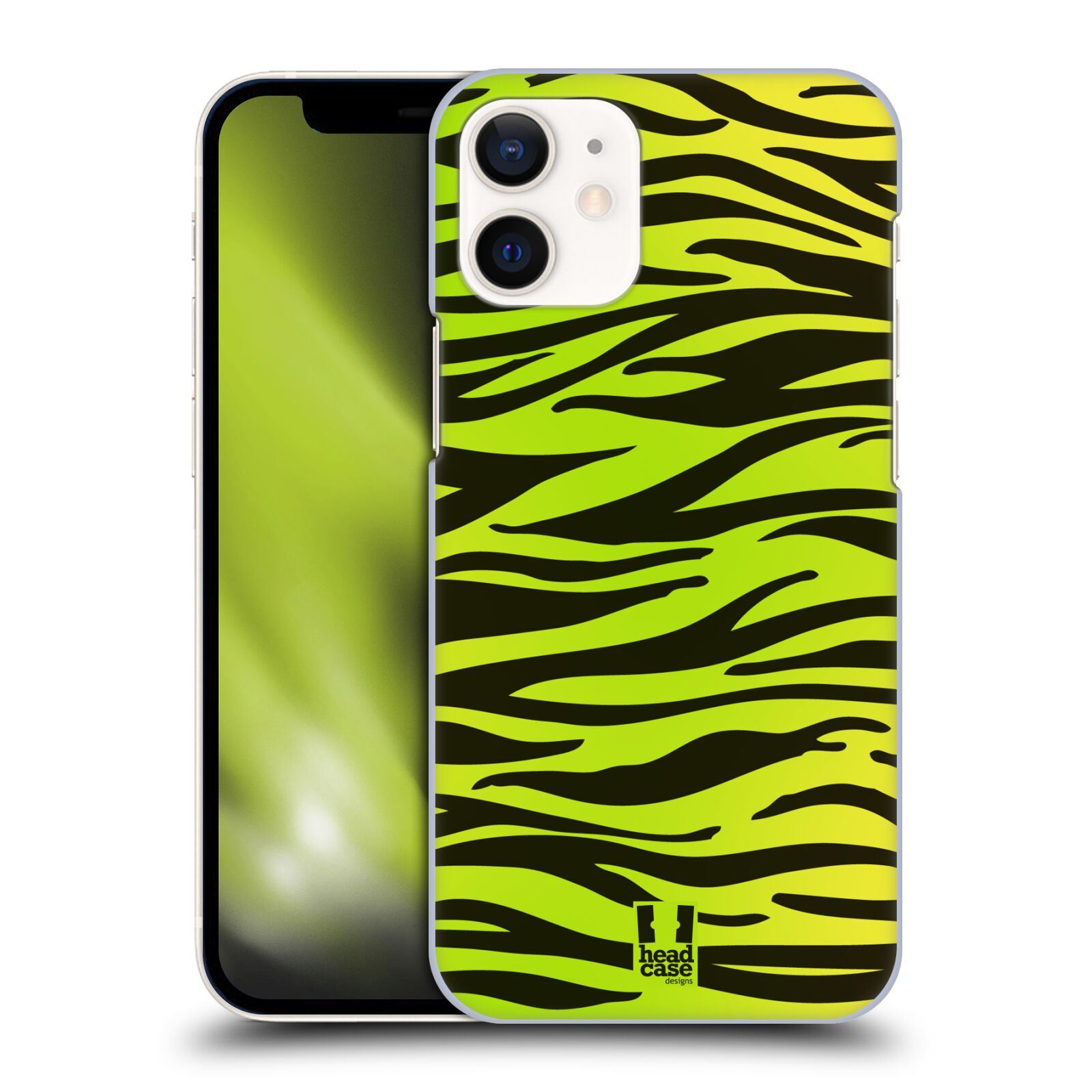 Plastový obal na mobil Apple Iphone 12 MINI vzor Divočina zvíře zelená zebra