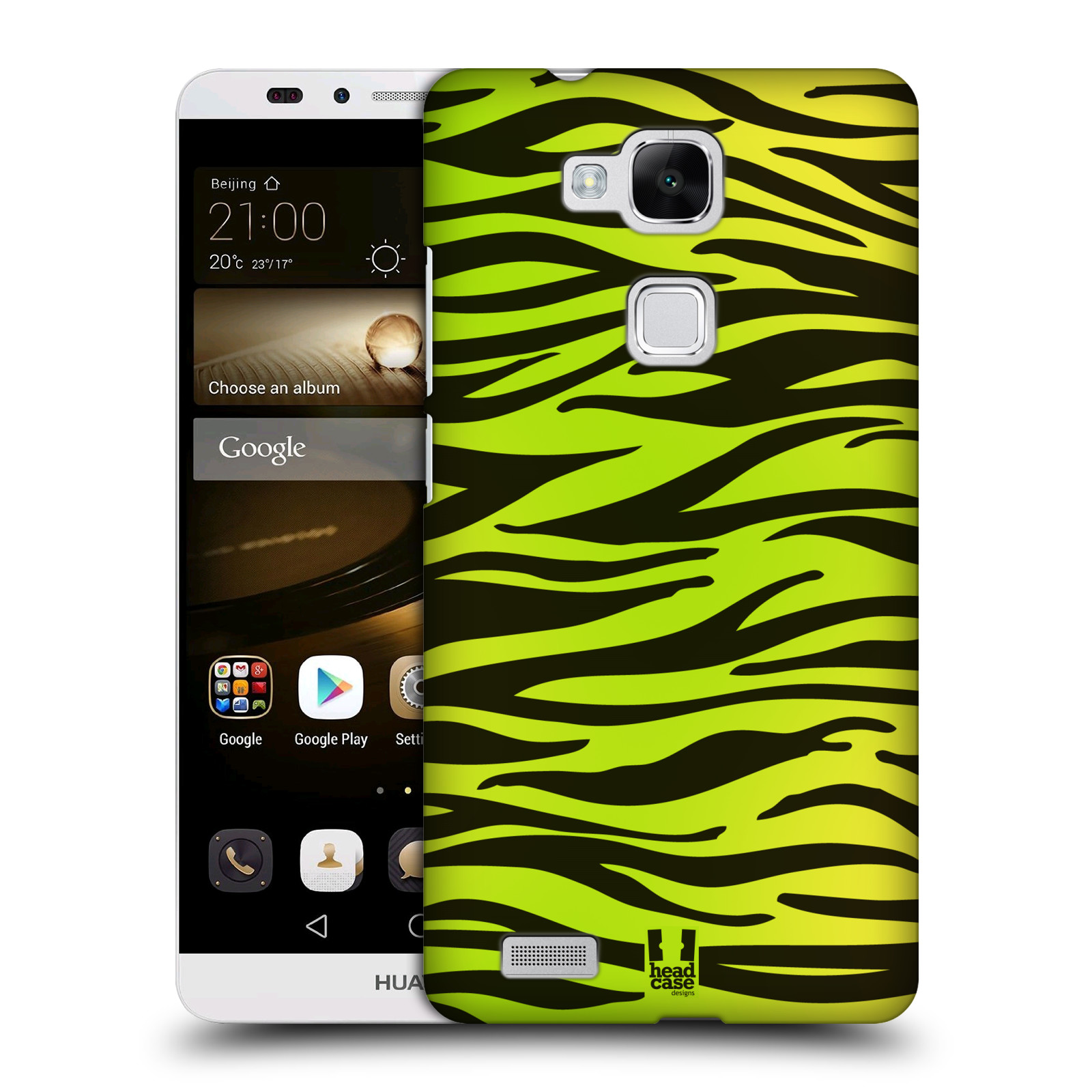 HEAD CASE plastový obal na mobil Huawei Mate 7 vzor Divočina zvíře zelená zebra