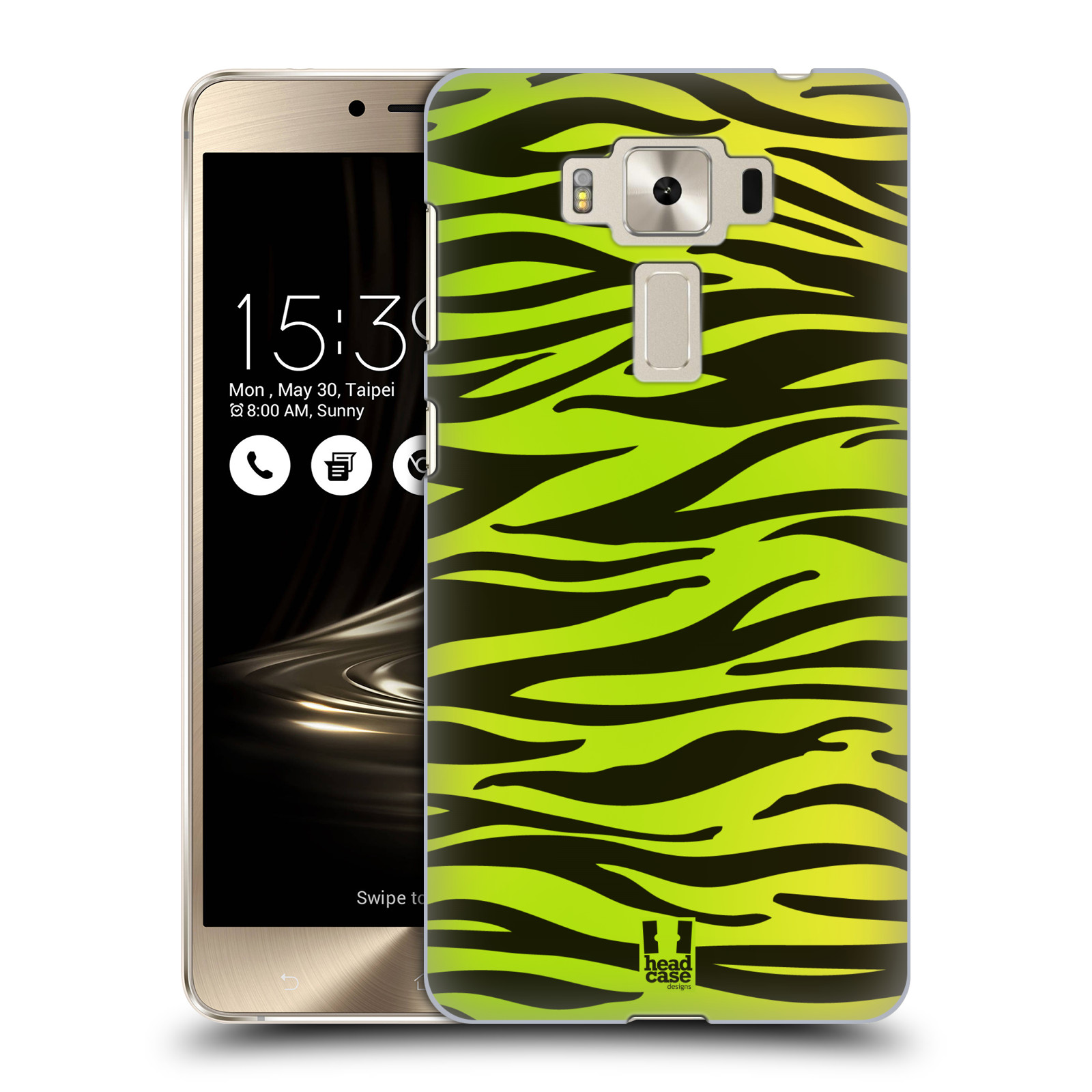 HEAD CASE plastový obal na mobil Asus Zenfone 3 DELUXE ZS550KL vzor Divočina zvíře zelená zebra