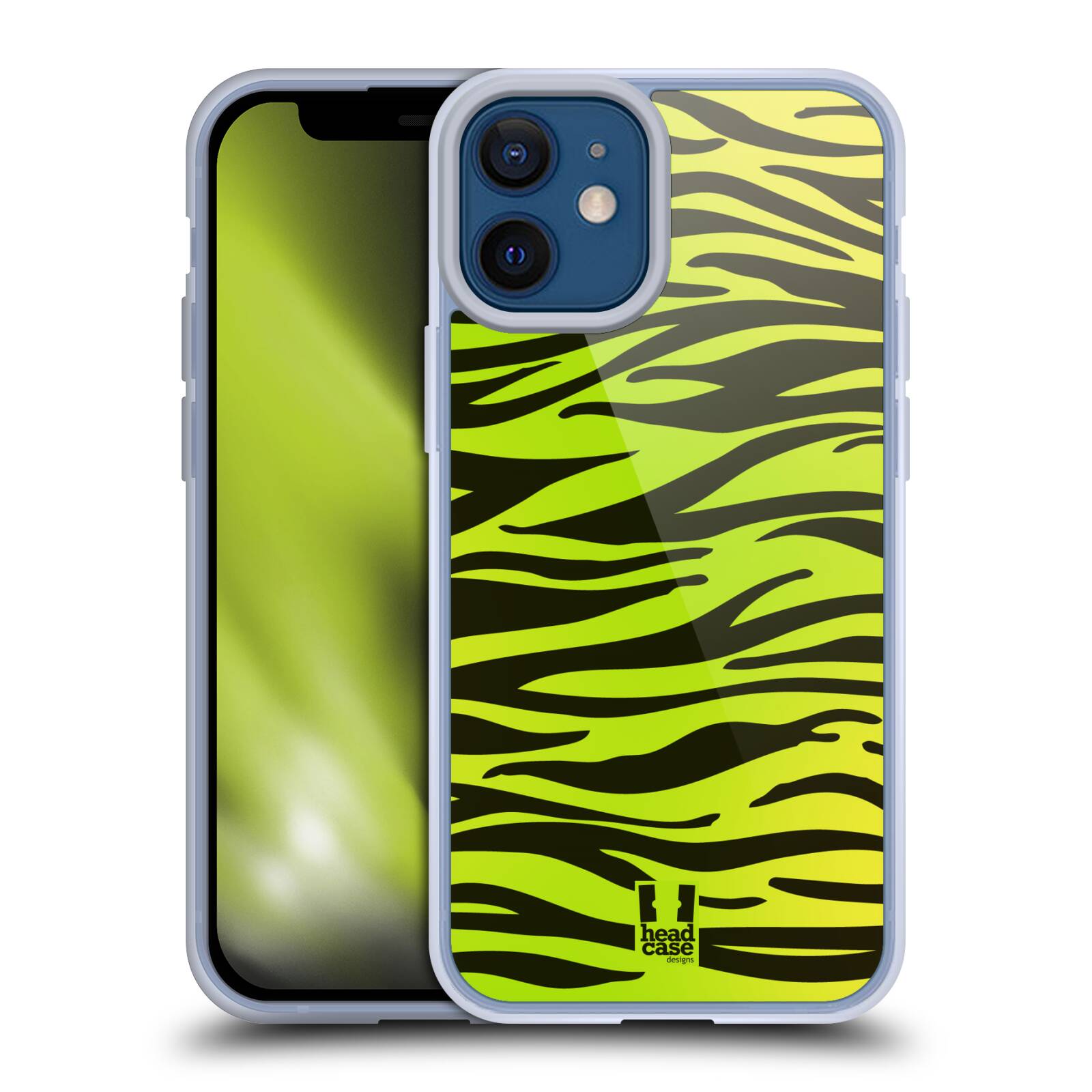 Plastový obal na mobil Apple Iphone 12 MINI vzor Divočina zvíře zelená zebra