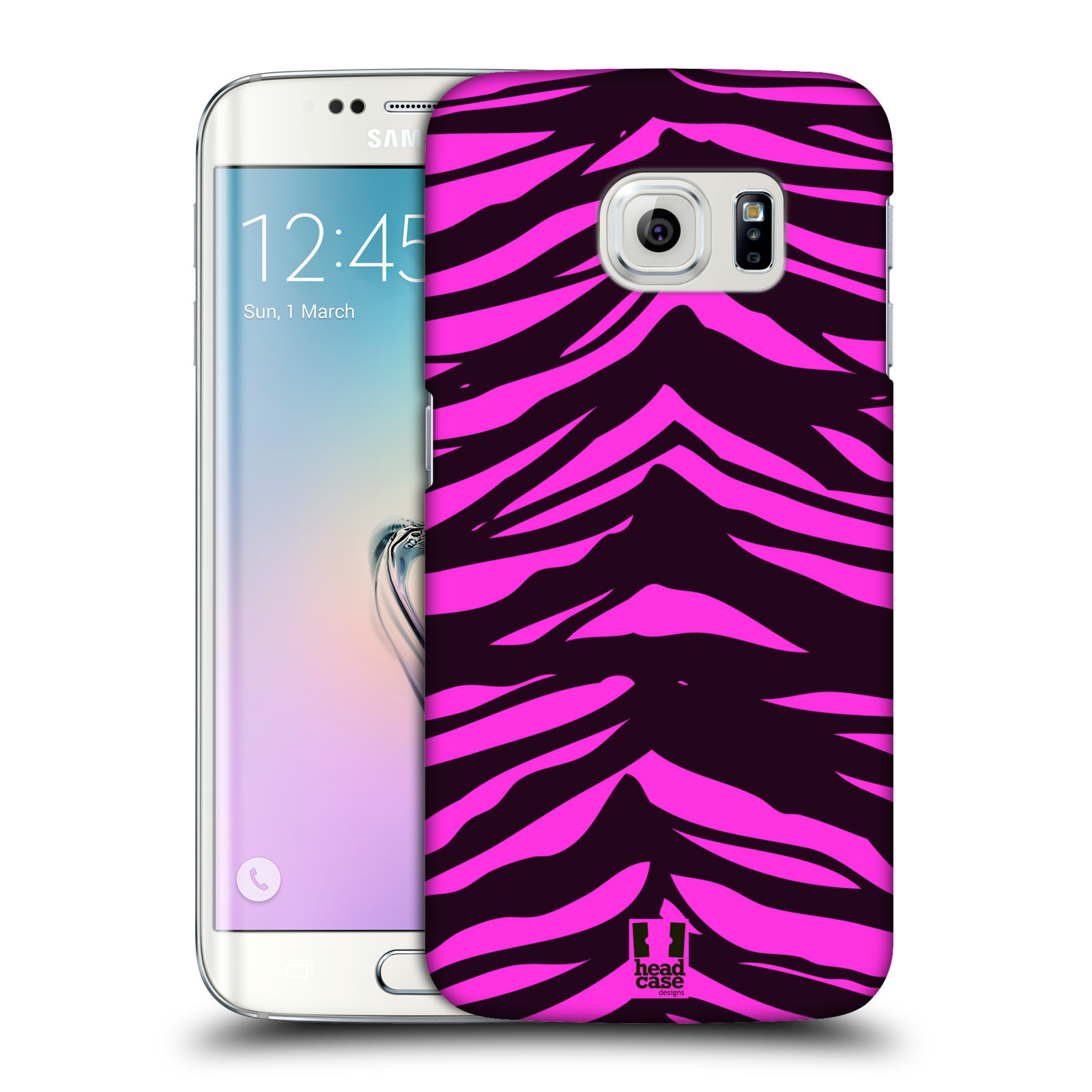 HEAD CASE plastový obal na mobil SAMSUNG Galaxy S6 EDGE (G9250, G925, G925F) vzor Divočina zvíře tygr anilinová/fialová