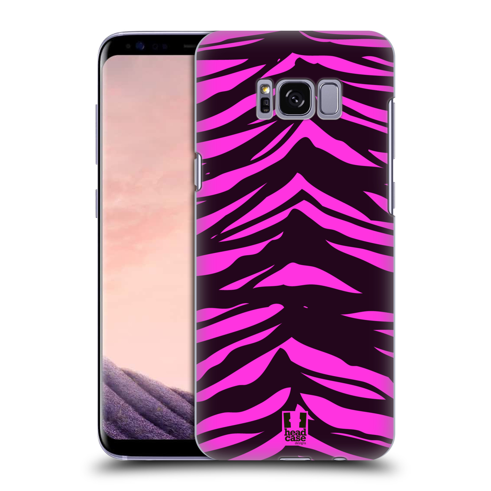 HEAD CASE plastový obal na mobil Samsung Galaxy S8 vzor Divočina zvíře tygr anilinová/fialová