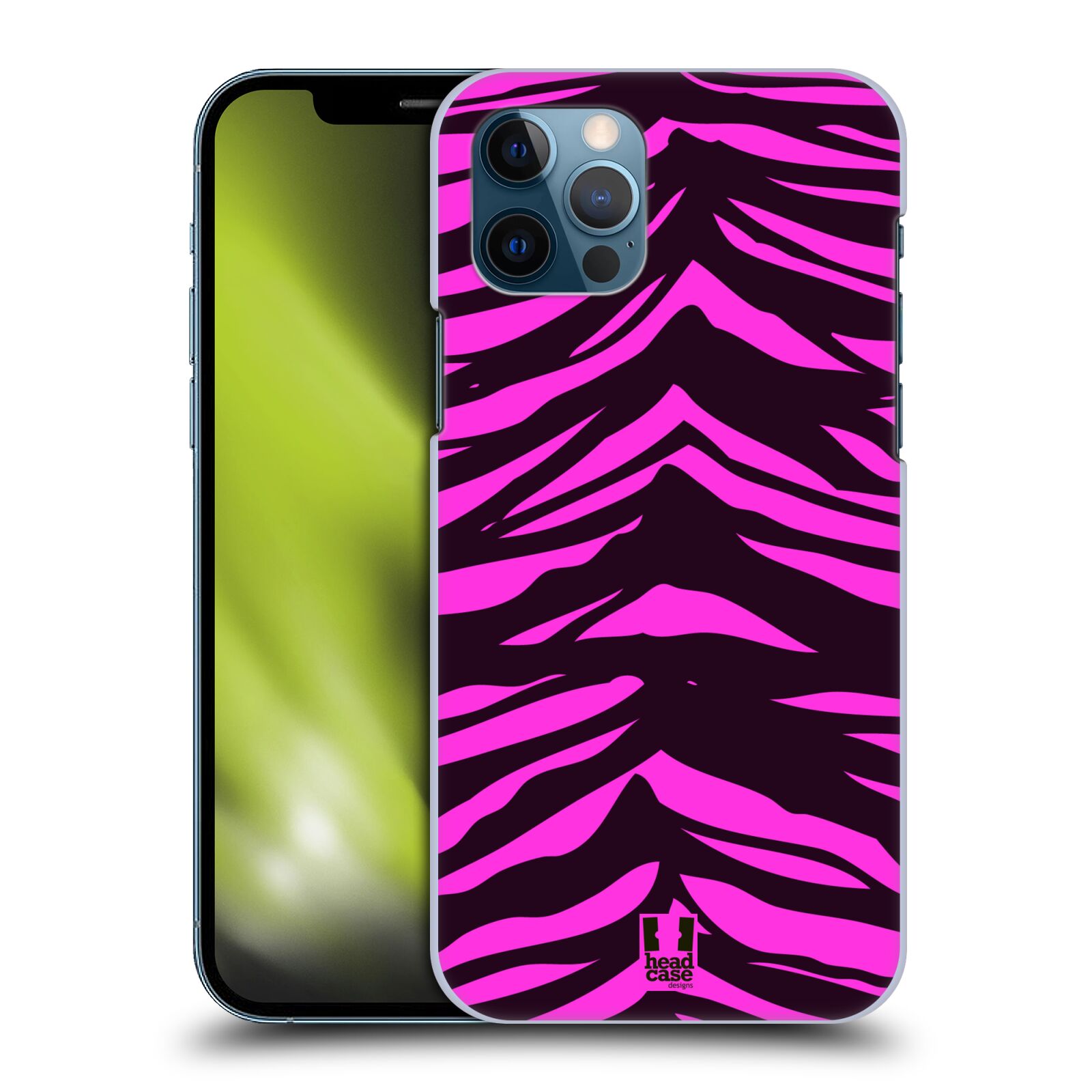 HEAD CASE plastový obal na mobil Apple Iphone 12 / Iphone 12 PRO vzor Divočina zvíře tygr anilinová/fialová