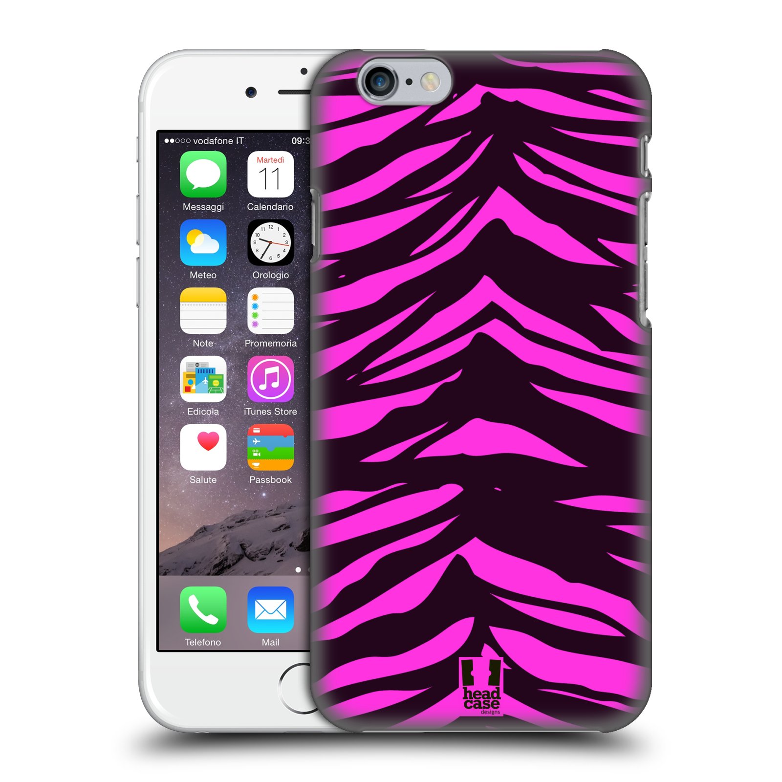 Plastové pouzdro pro mobil Apple Iphone 6/6S vzor Divočina zvíře tygr anilinová/fialová