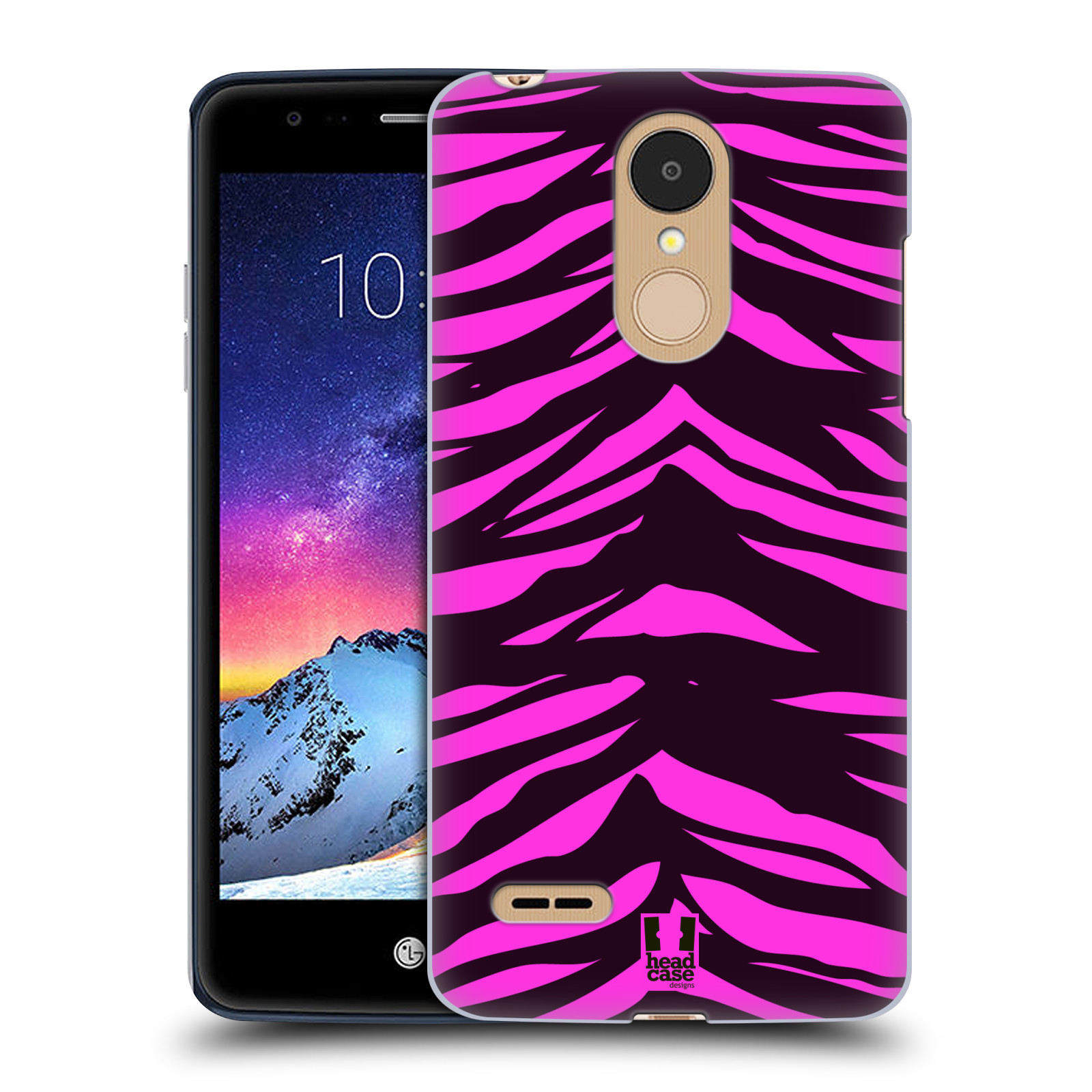 HEAD CASE plastový obal na mobil LG K9 / K8 2018 vzor Divočina zvíře tygr anilinová/fialová