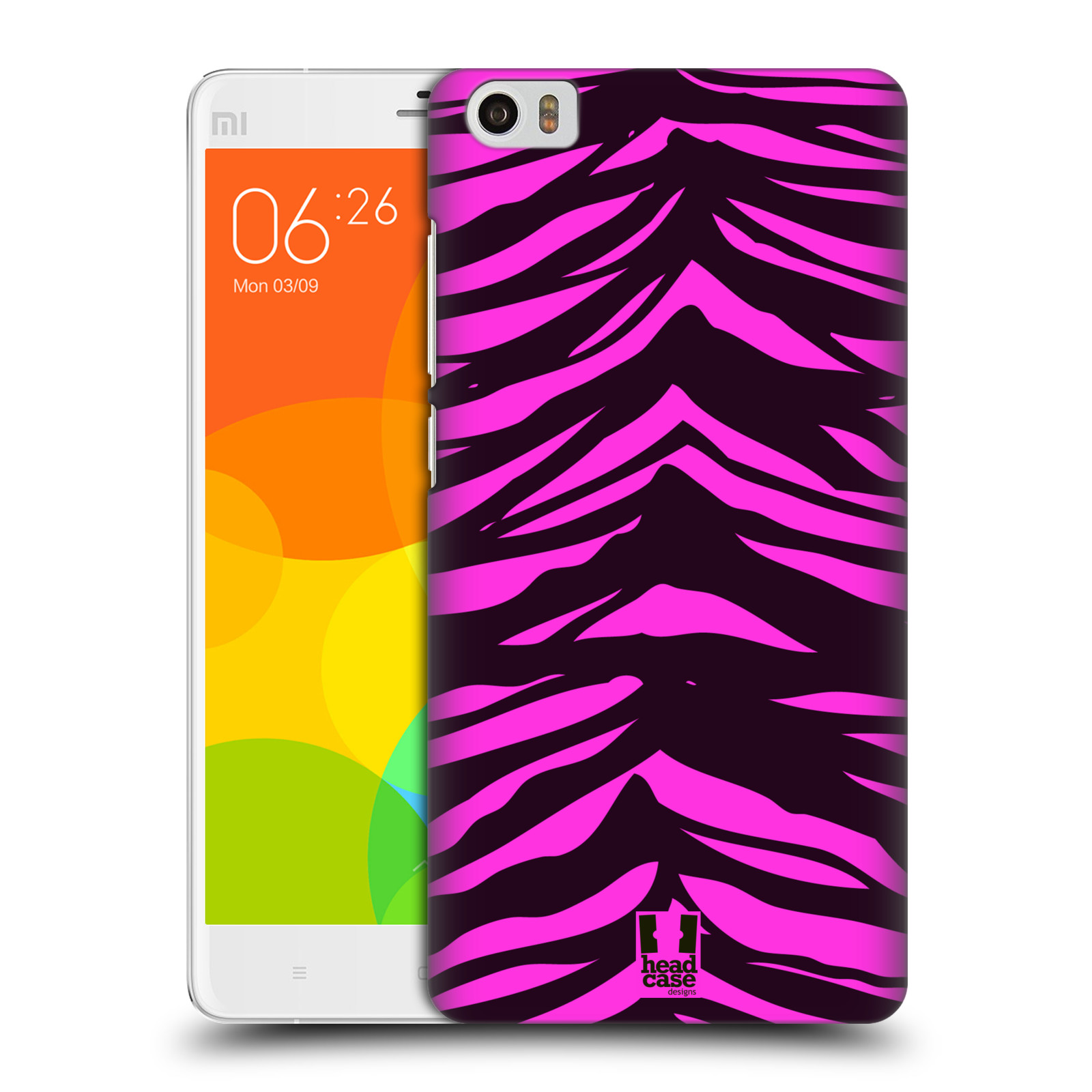 HEAD CASE pevný plastový obal na mobil XIAOMI Mi Note vzor Divočina zvíře tygr anilinová/fialová