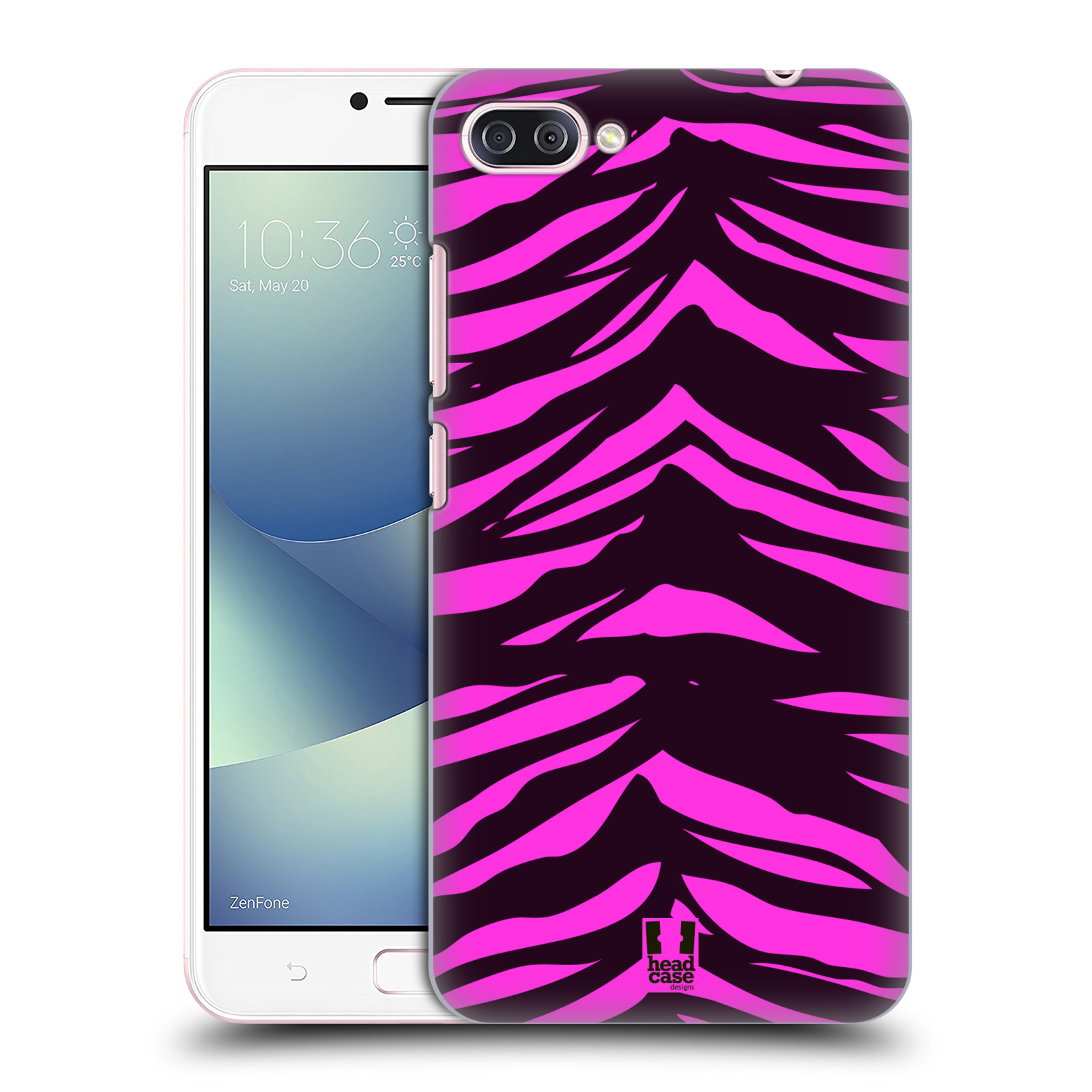 HEAD CASE plastový obal na mobil Asus Zenfone 4 MAX ZC554KL vzor Divočina zvíře tygr anilinová/fialová