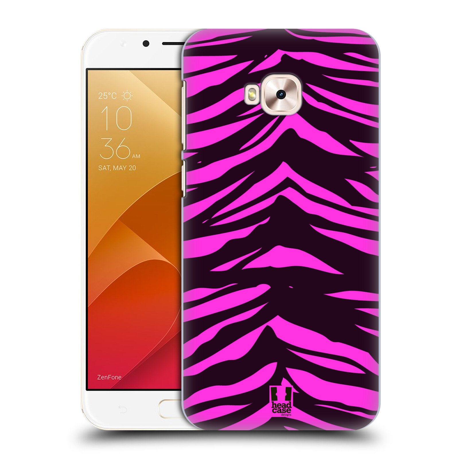 HEAD CASE plastový obal na mobil Asus Zenfone 4 Selfie Pro ZD552KL vzor Divočina zvíře tygr anilinová/fialová