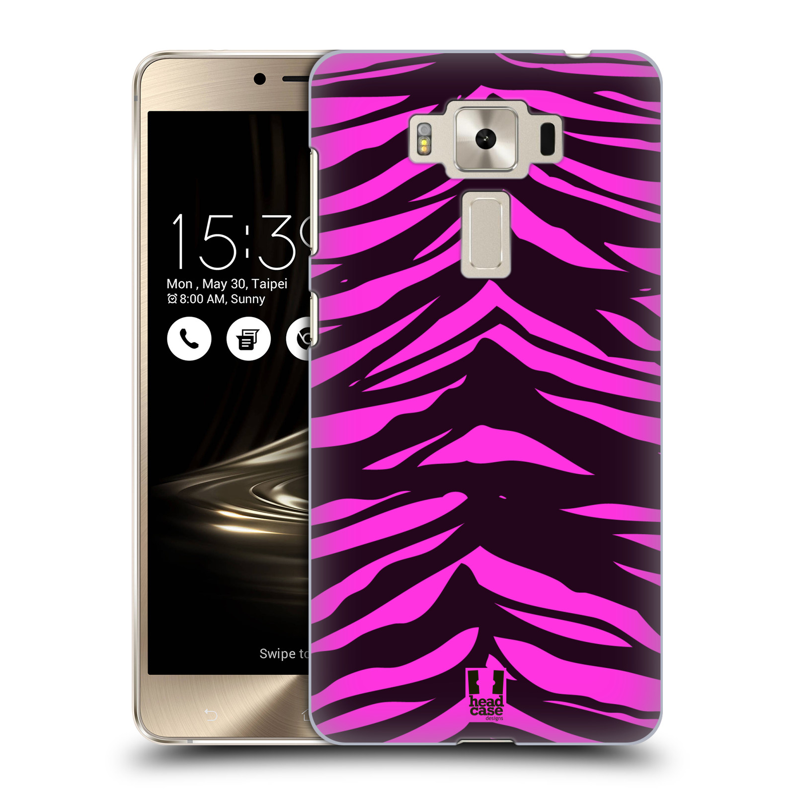 HEAD CASE plastový obal na mobil Asus Zenfone 3 DELUXE ZS550KL vzor Divočina zvíře tygr anilinová/fialová