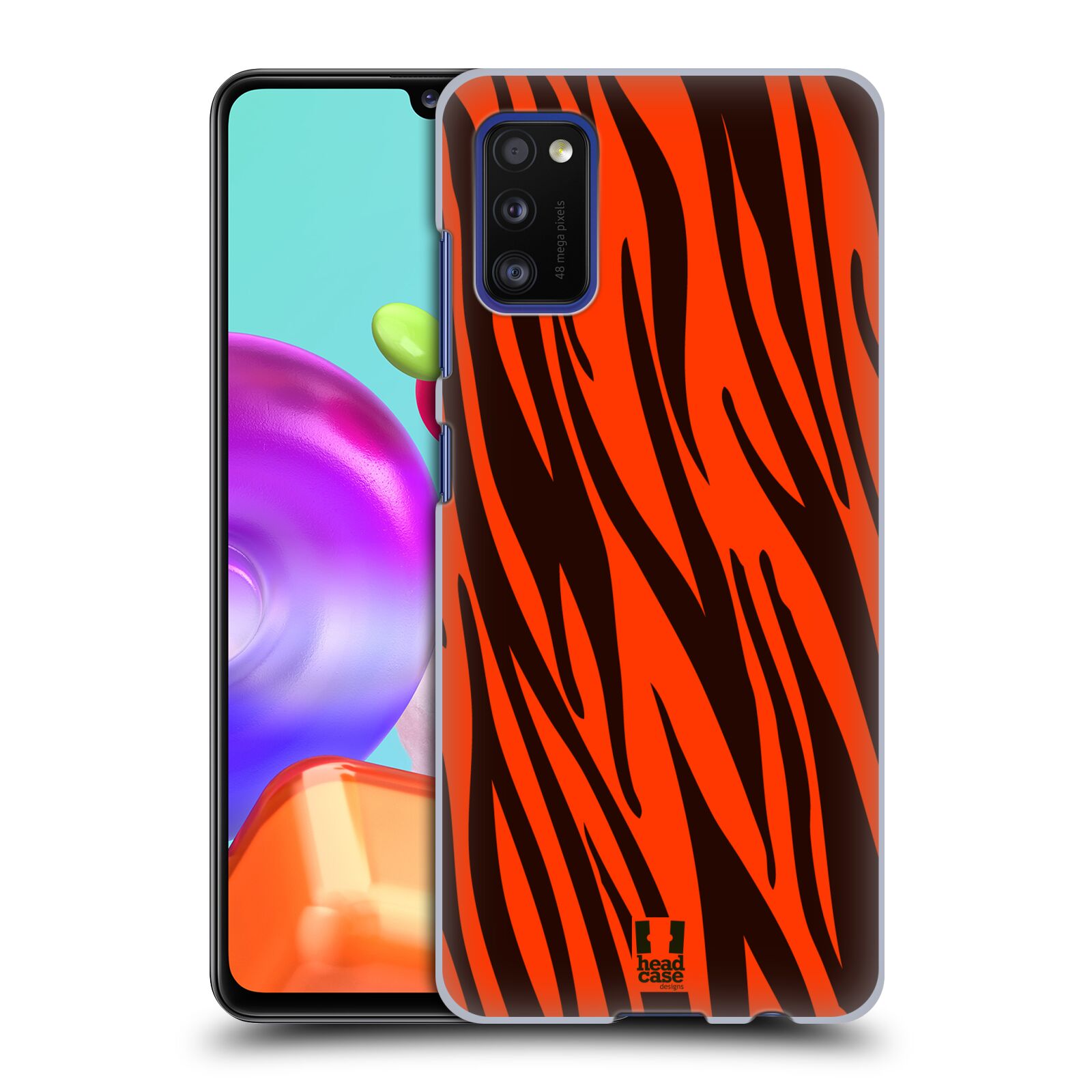 Zadní kryt na mobil Samsung Galaxy A41 vzor Divočina zvíře oranžový tygr