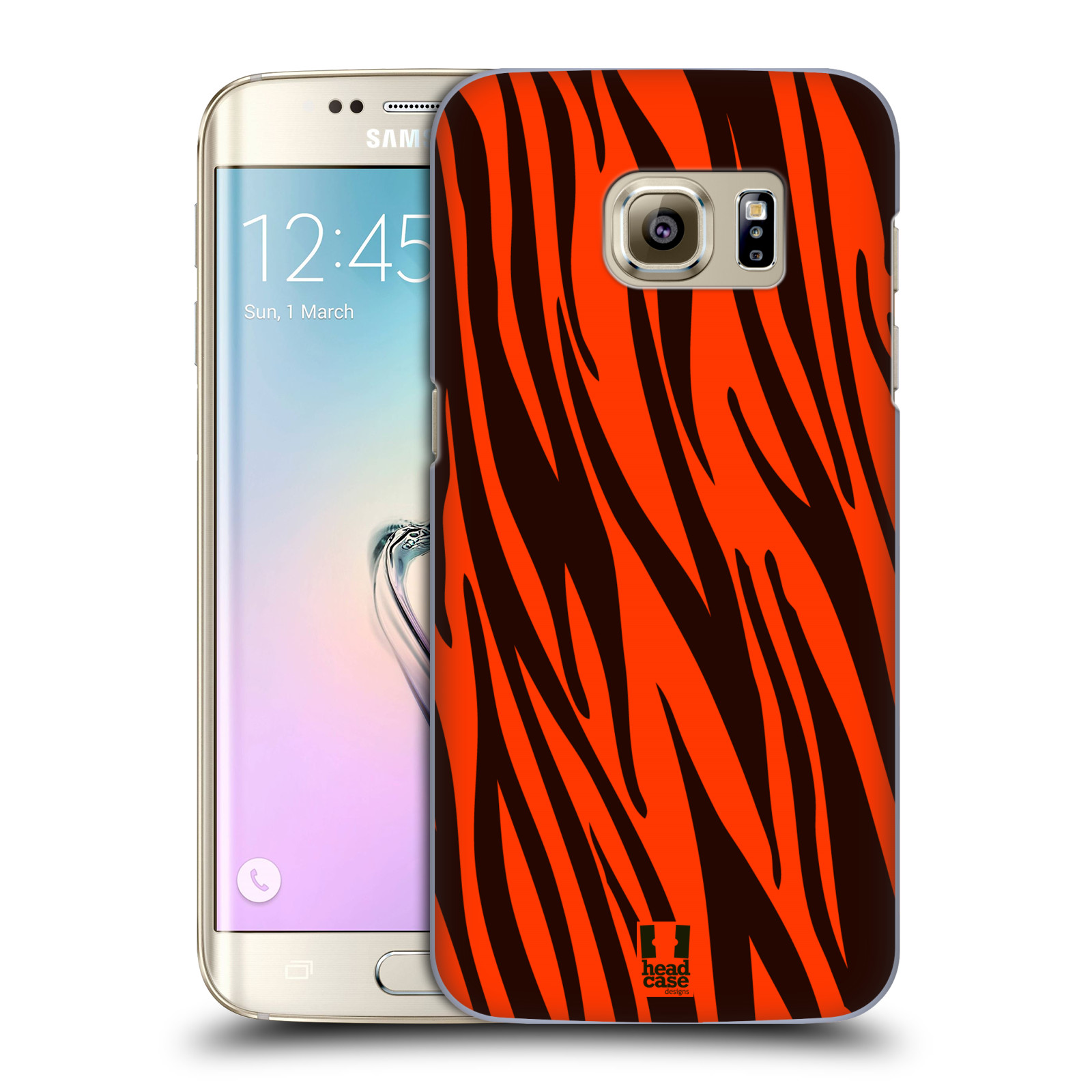 HEAD CASE plastový obal na mobil SAMSUNG GALAXY S7 EDGE vzor Divočina zvíře oranžový tygr