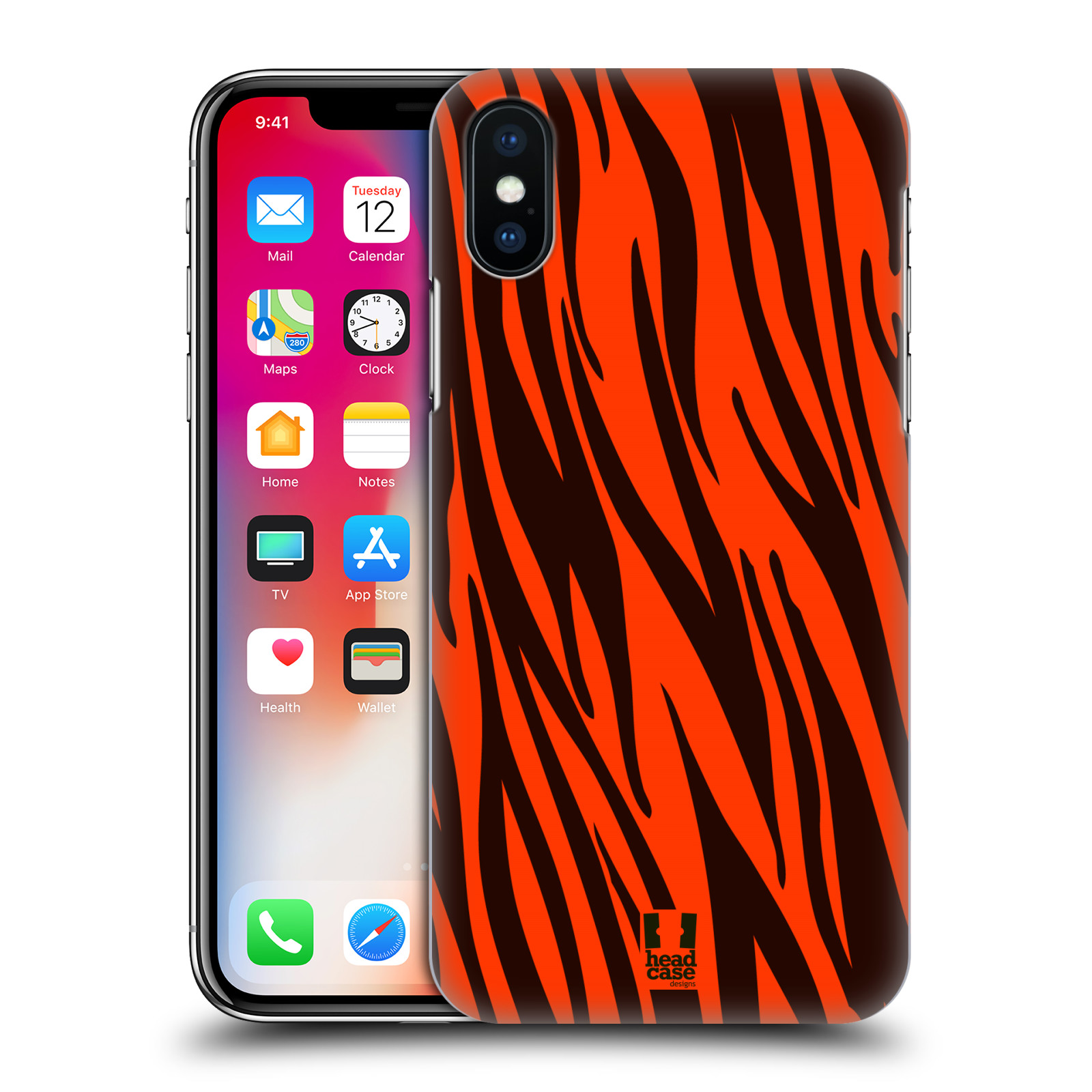HEAD CASE plastový obal na mobil Apple Iphone X / XS vzor Divočina zvíře oranžový tygr