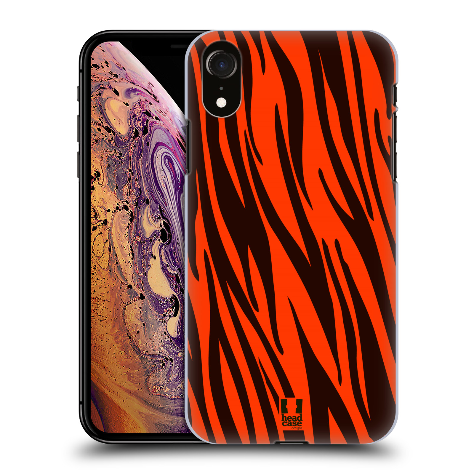 HEAD CASE plastový obal na mobil Apple Iphone XR vzor Divočina zvíře oranžový tygr