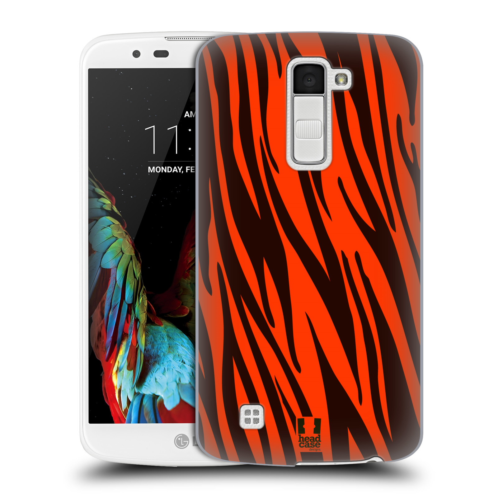 HEAD CASE plastový obal na mobil LG K10 vzor Divočina zvíře oranžový tygr