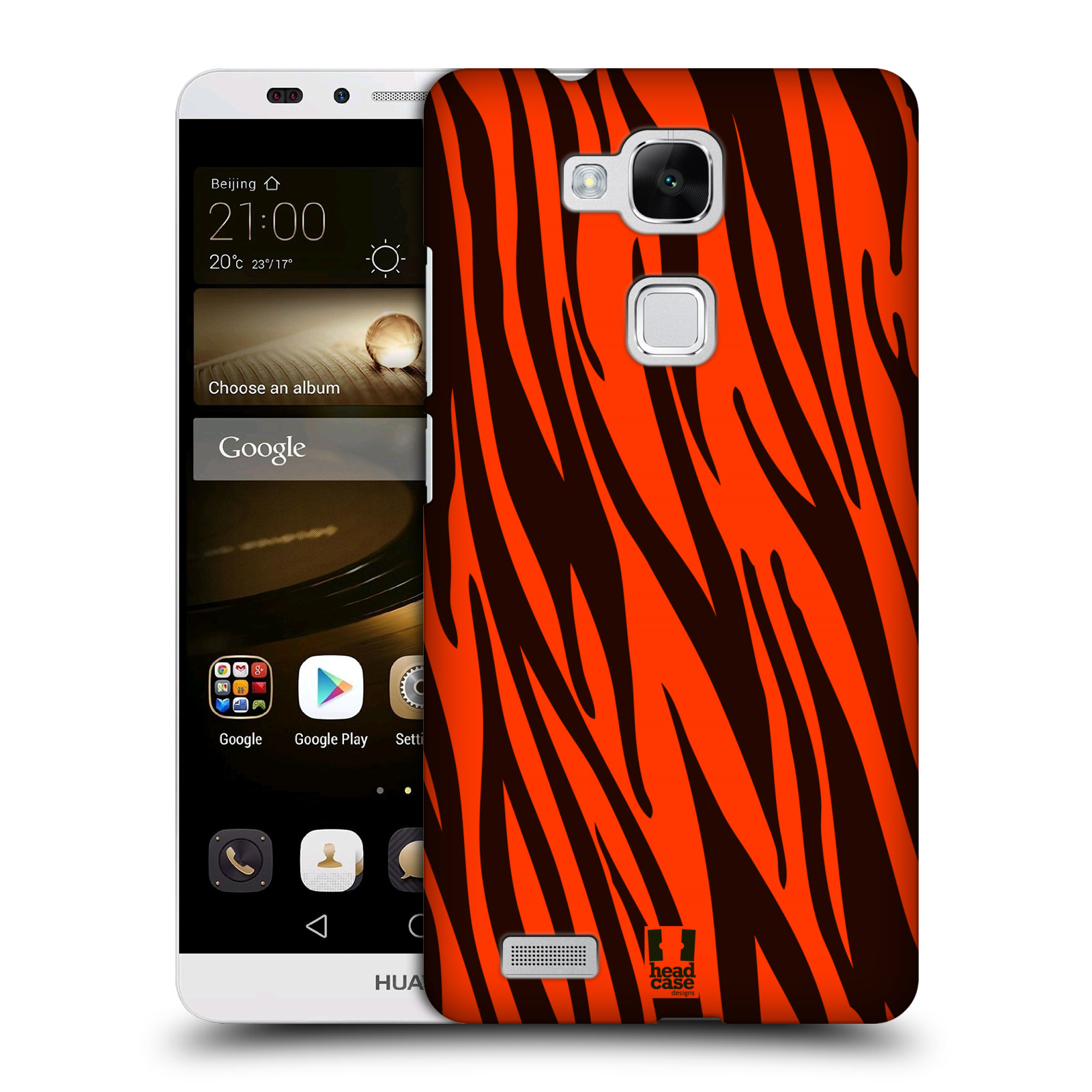 HEAD CASE plastový obal na mobil Huawei Mate 7 vzor Divočina zvíře oranžový tygr