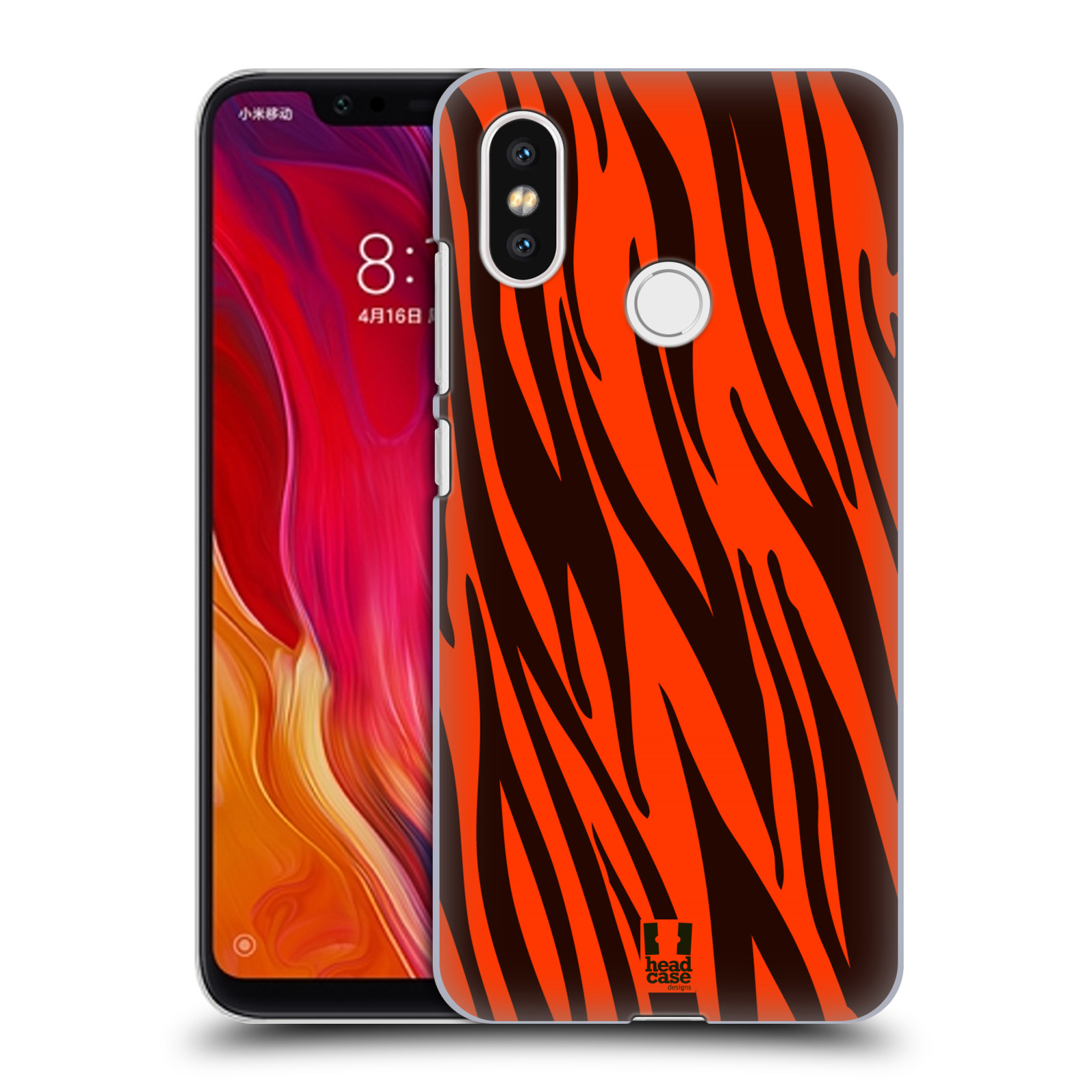 HEAD CASE plastový obal na mobil Xiaomi Mi 8 vzor Divočina zvíře oranžový tygr