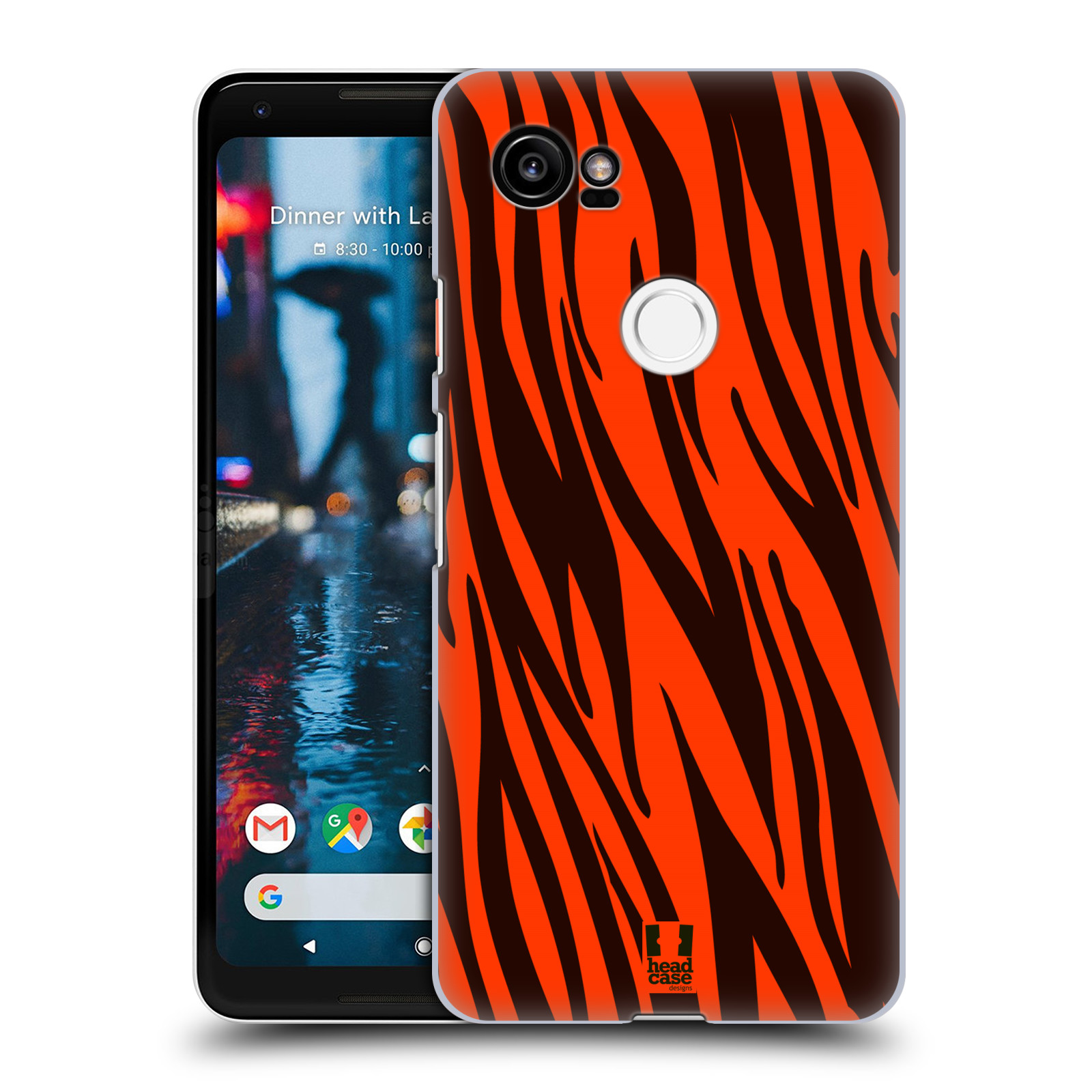 HEAD CASE plastový obal na mobil Google Pixel 2 XL vzor Divočina zvíře oranžový tygr