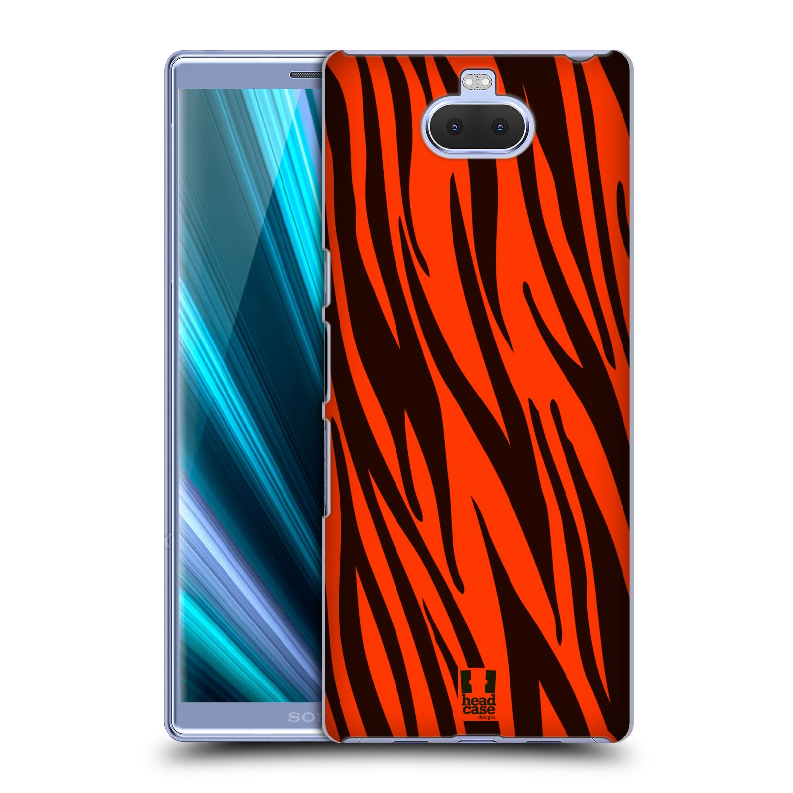 Pouzdro na mobil Sony Xperia 10 - Head Case - vzor Divočina zvíře oranžový tygr