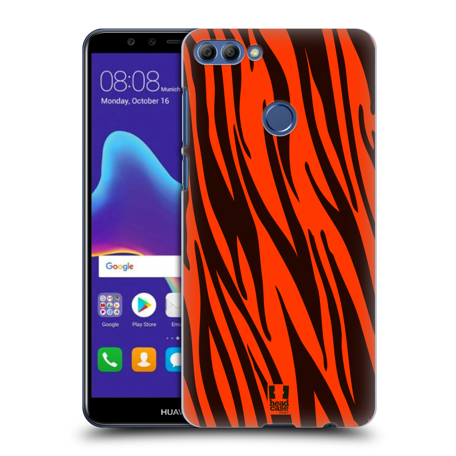 HEAD CASE plastový obal na mobil Huawei Y9 2018 vzor Divočina zvíře oranžový tygr