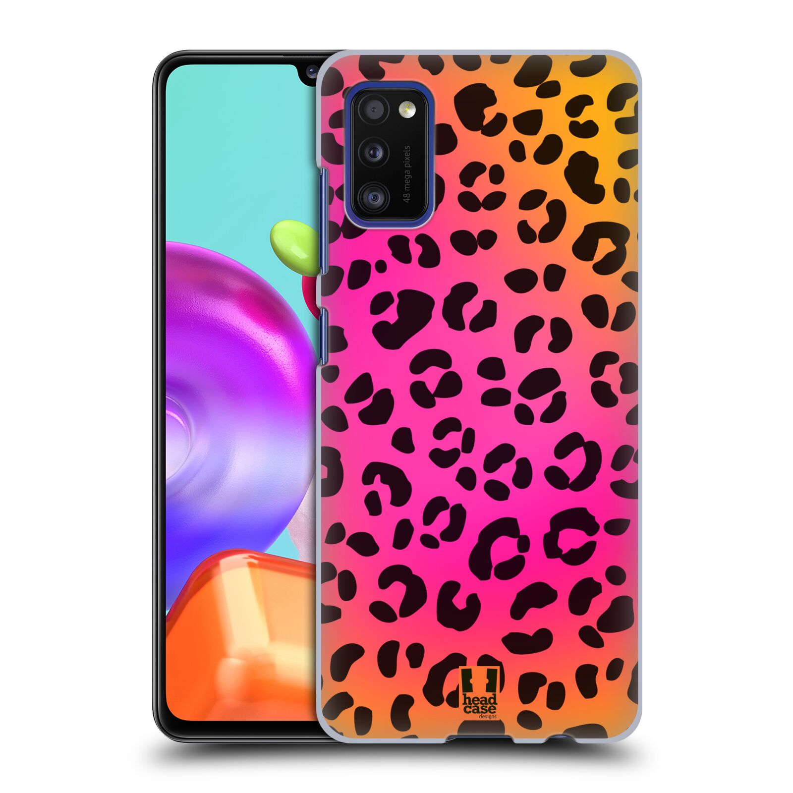 Zadní kryt na mobil Samsung Galaxy A41 vzor Divočina zvíře růžový leopard