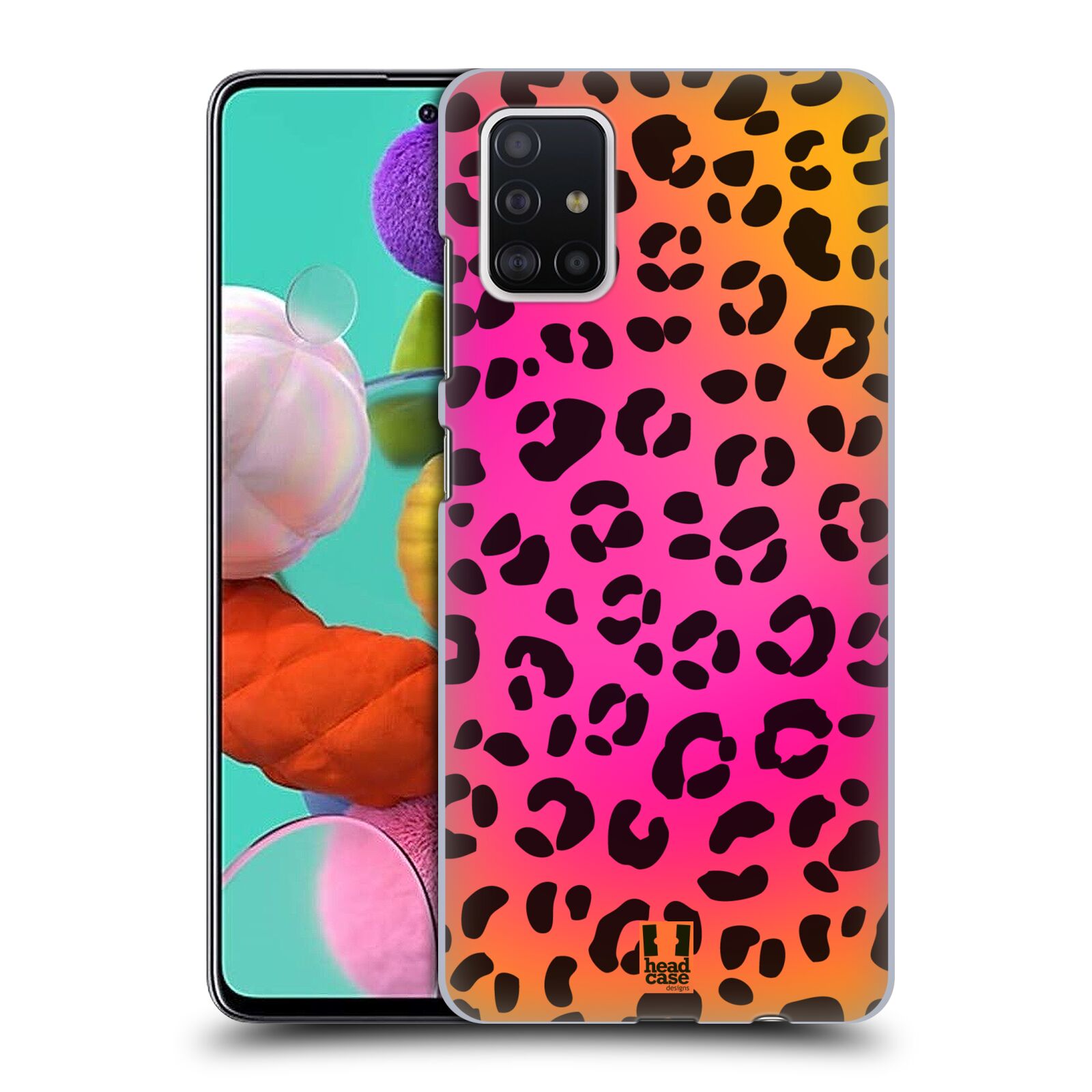 Pouzdro na mobil Samsung Galaxy A51 - HEAD CASE - vzor Divočina zvíře růžový leopard