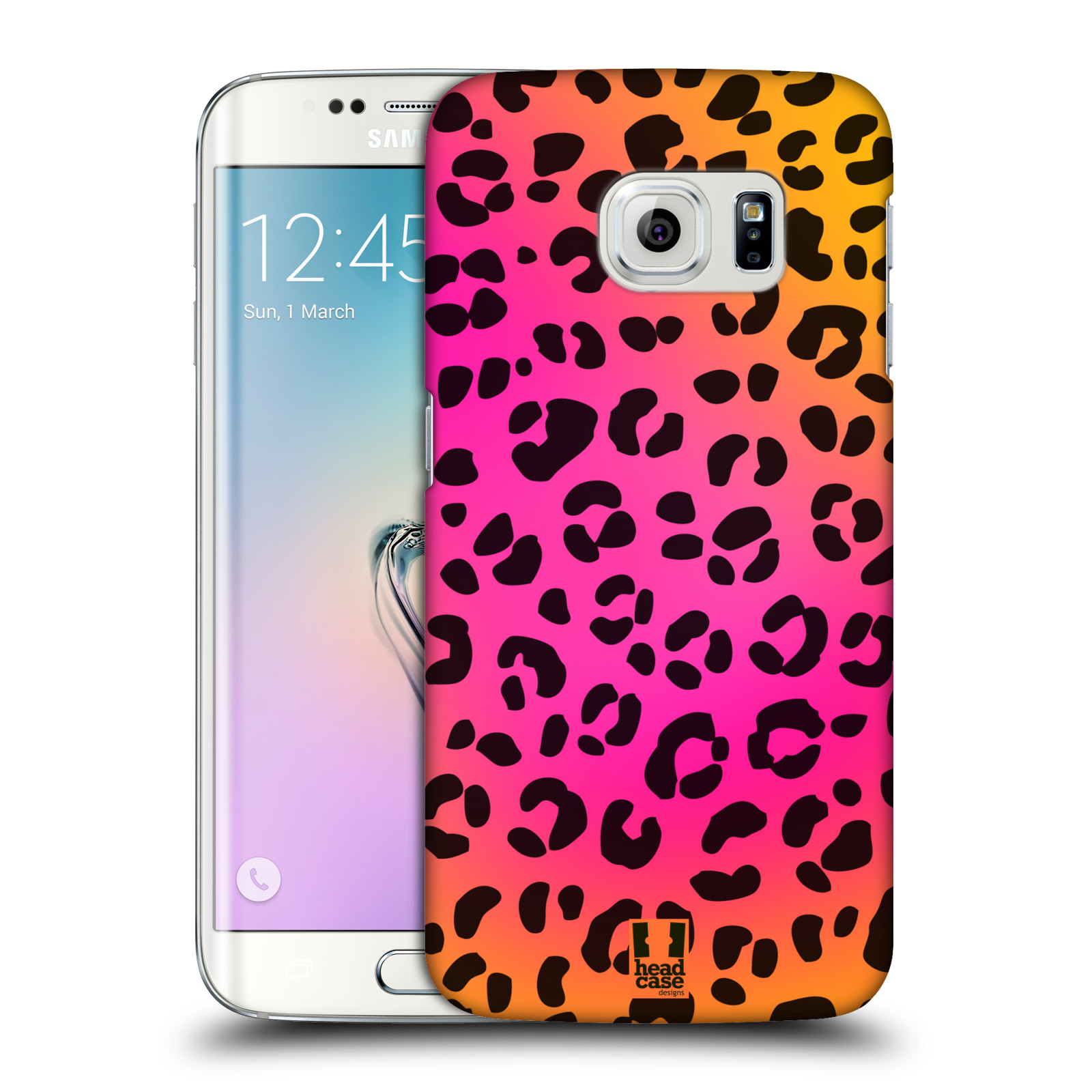 HEAD CASE plastový obal na mobil SAMSUNG Galaxy S6 EDGE (G9250, G925, G925F) vzor Divočina zvíře růžový leopard