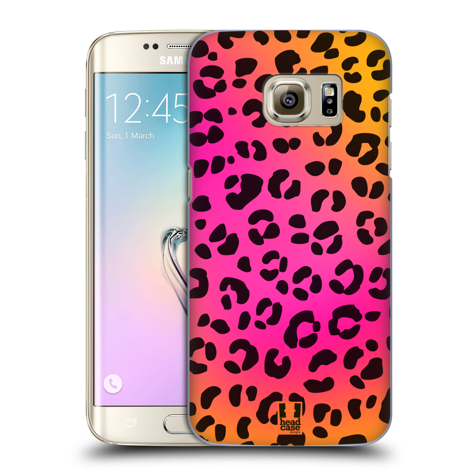 HEAD CASE plastový obal na mobil SAMSUNG GALAXY S7 EDGE vzor Divočina zvíře růžový leopard