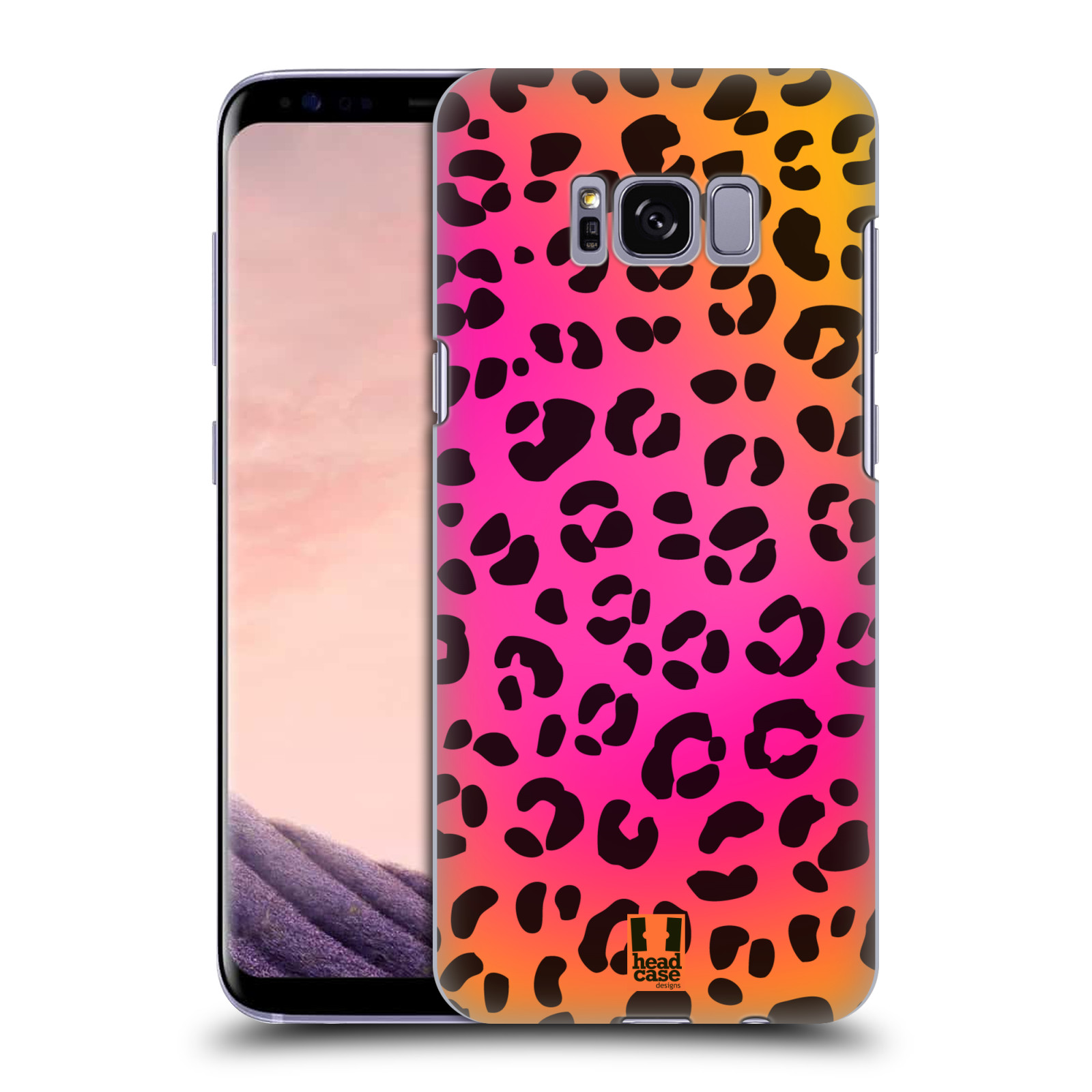 HEAD CASE plastový obal na mobil Samsung Galaxy S8 vzor Divočina zvíře růžový leopard
