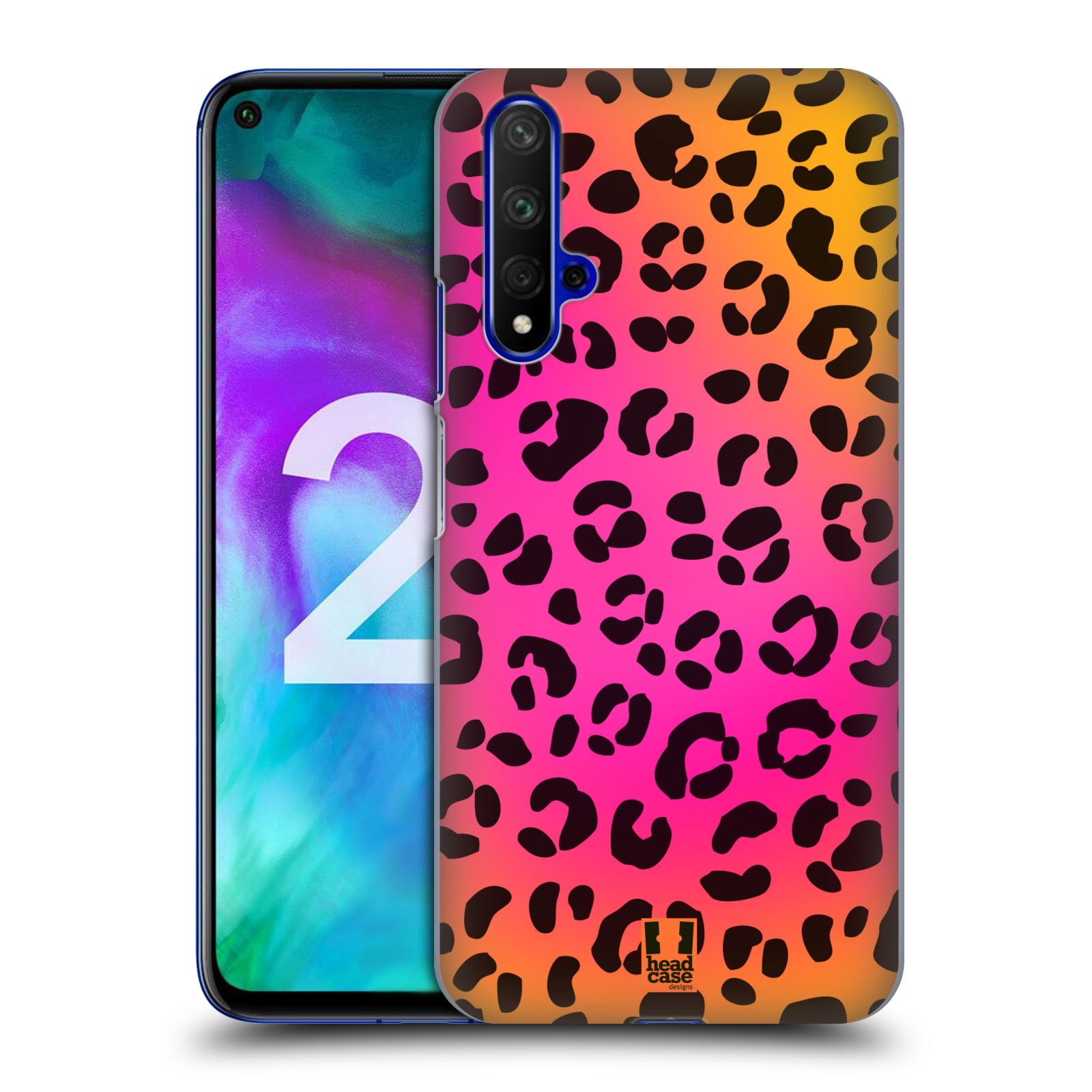 Pouzdro na mobil Honor 20 - HEAD CASE - vzor Divočina zvíře růžový leopard