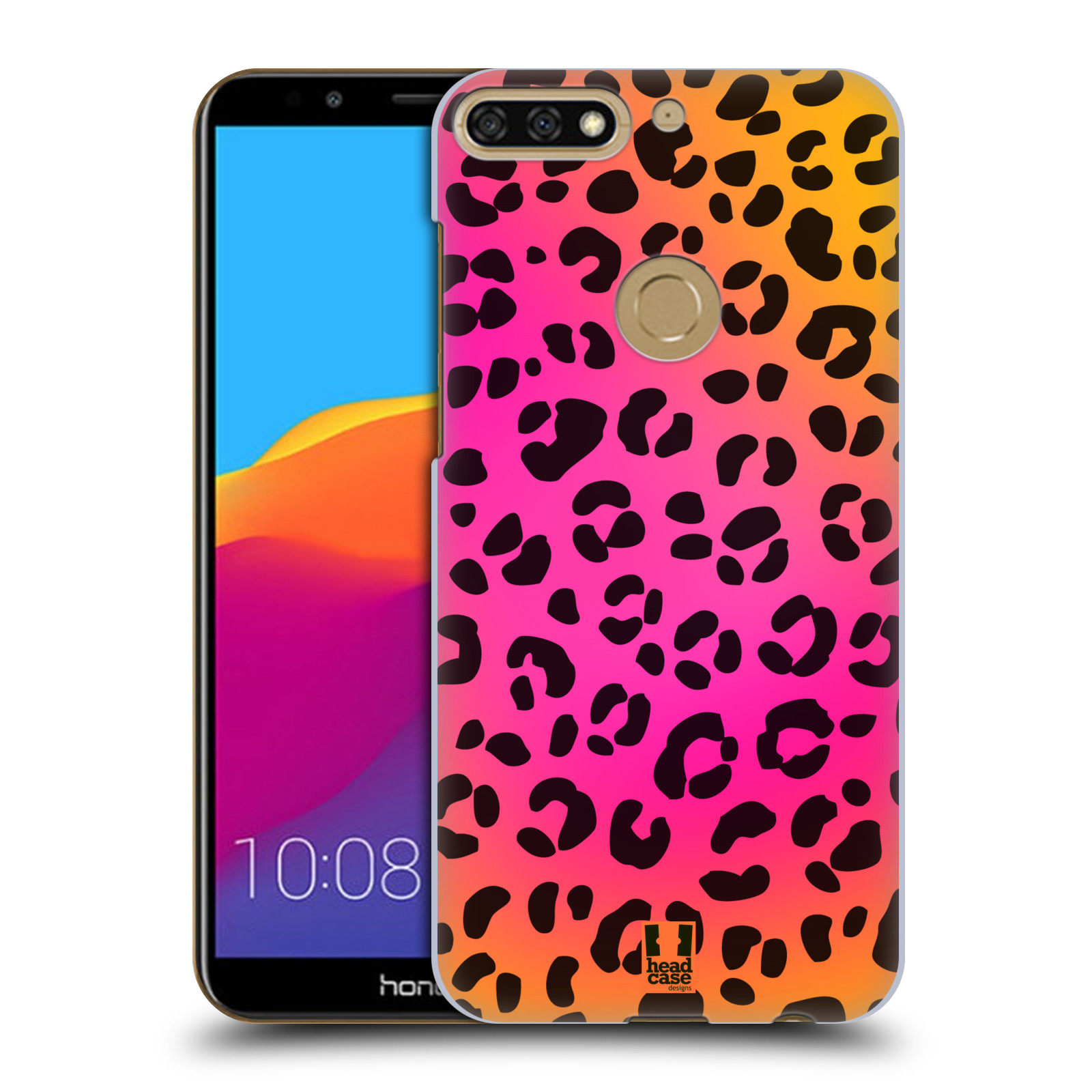 HEAD CASE plastový obal na mobil Honor 7c vzor Divočina zvíře růžový leopard