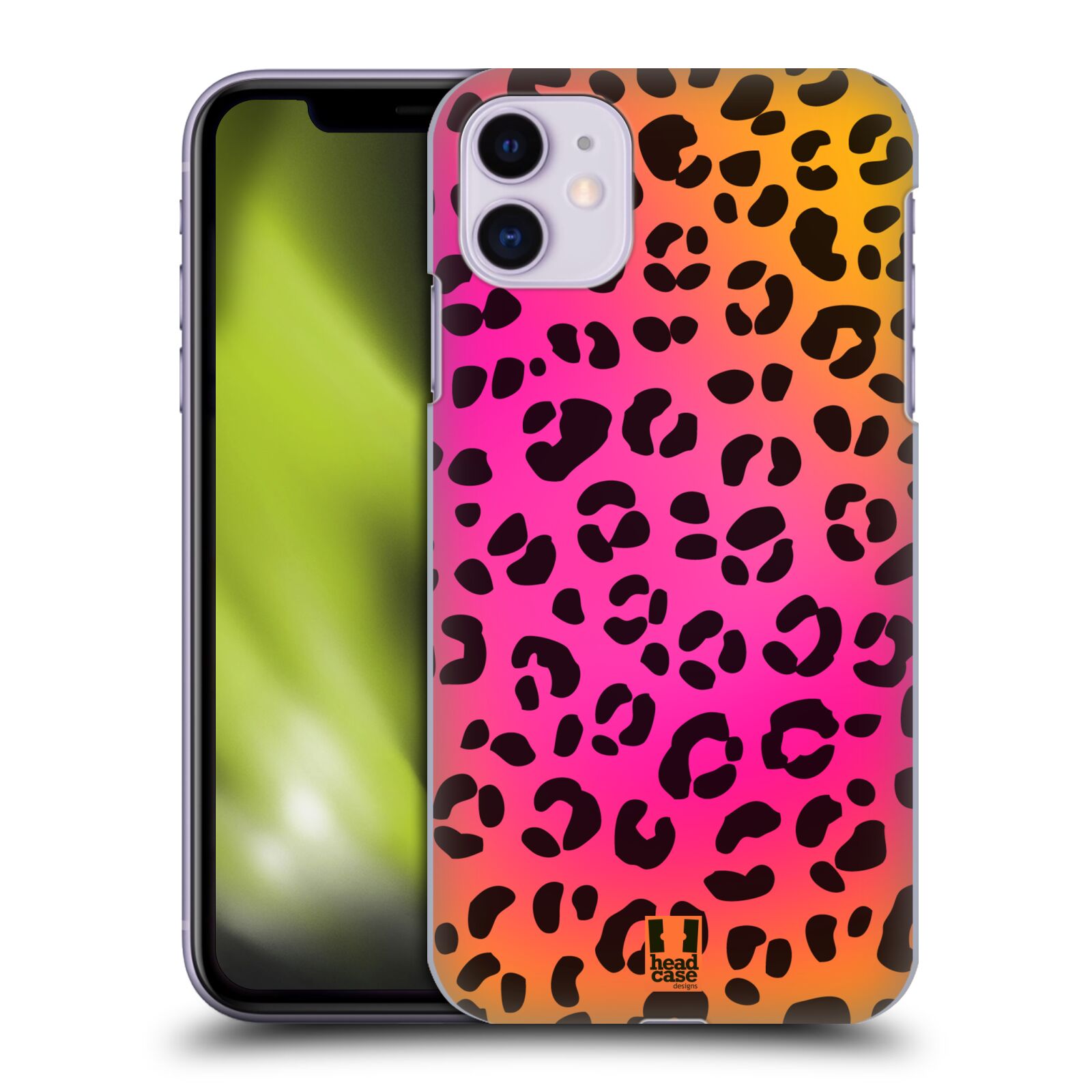 Pouzdro na mobil Apple Iphone 11 - HEAD CASE - vzor Divočina zvíře růžový leopard