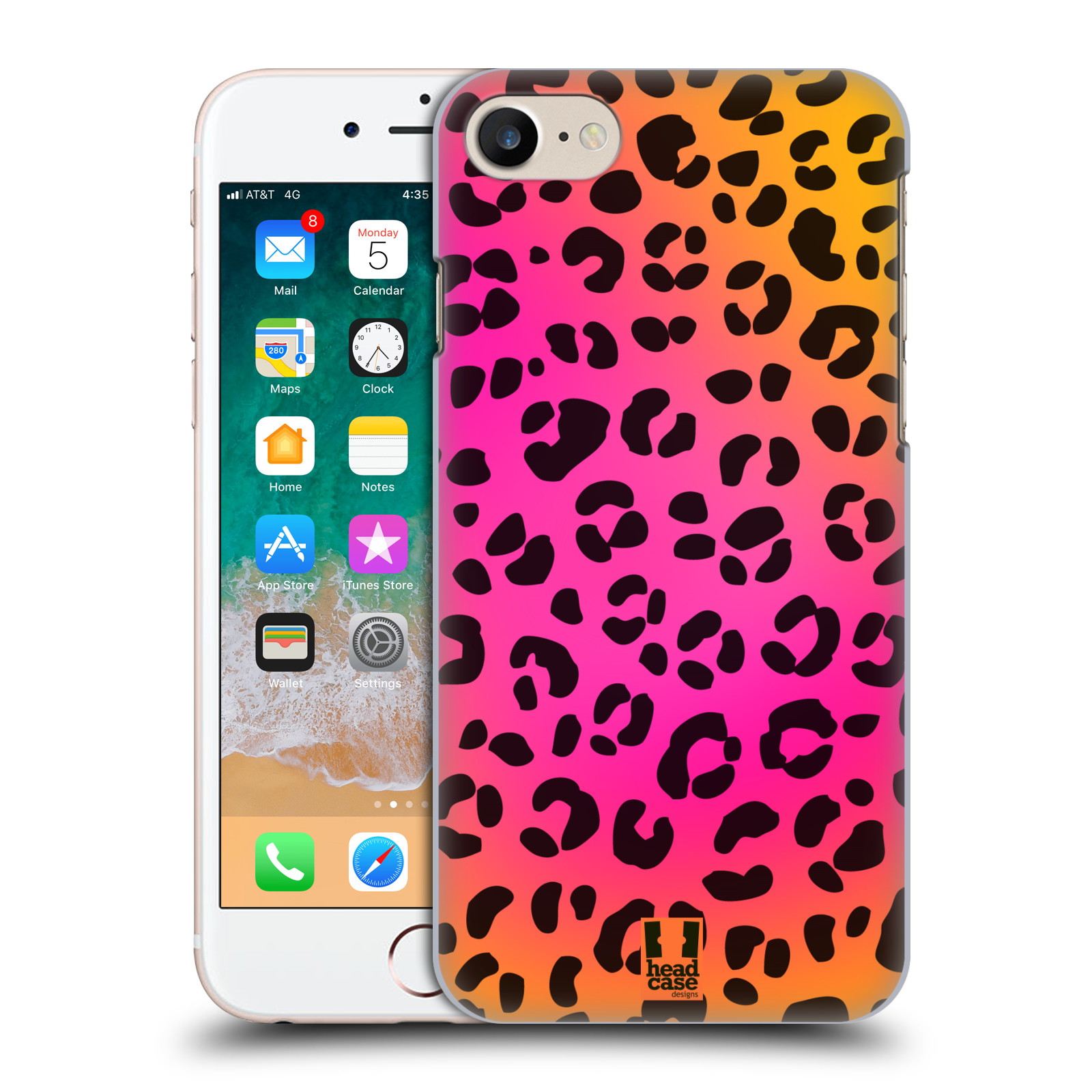 Plastové pouzdro pro mobil Apple Iphone 7/8/SE 2020 vzor Divočina zvíře růžový leopard
