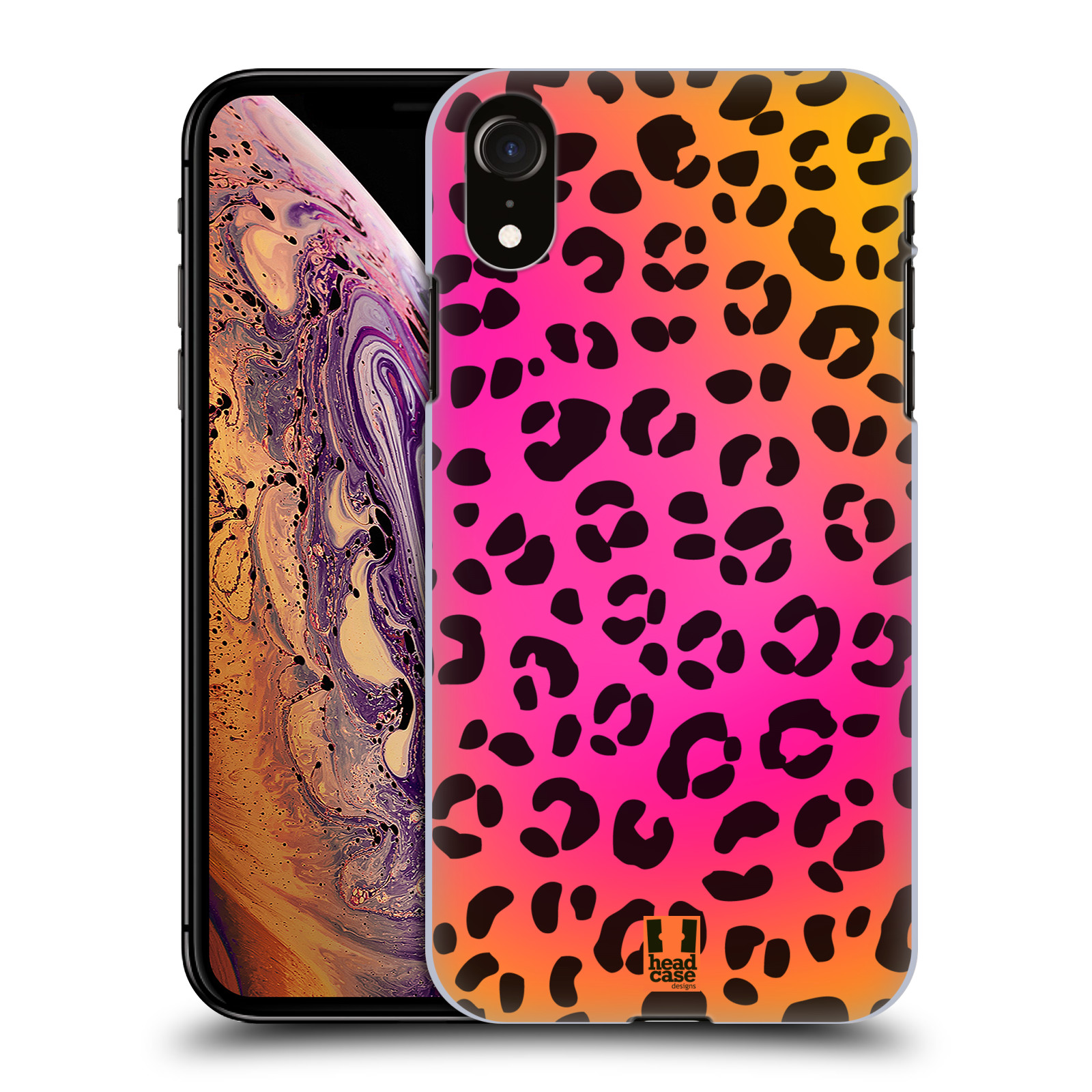 HEAD CASE plastový obal na mobil Apple Iphone XR vzor Divočina zvíře růžový leopard