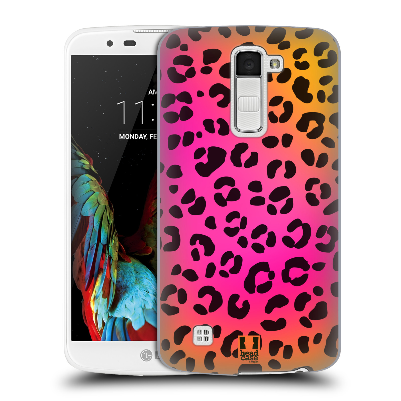 HEAD CASE plastový obal na mobil LG K10 vzor Divočina zvíře růžový leopard