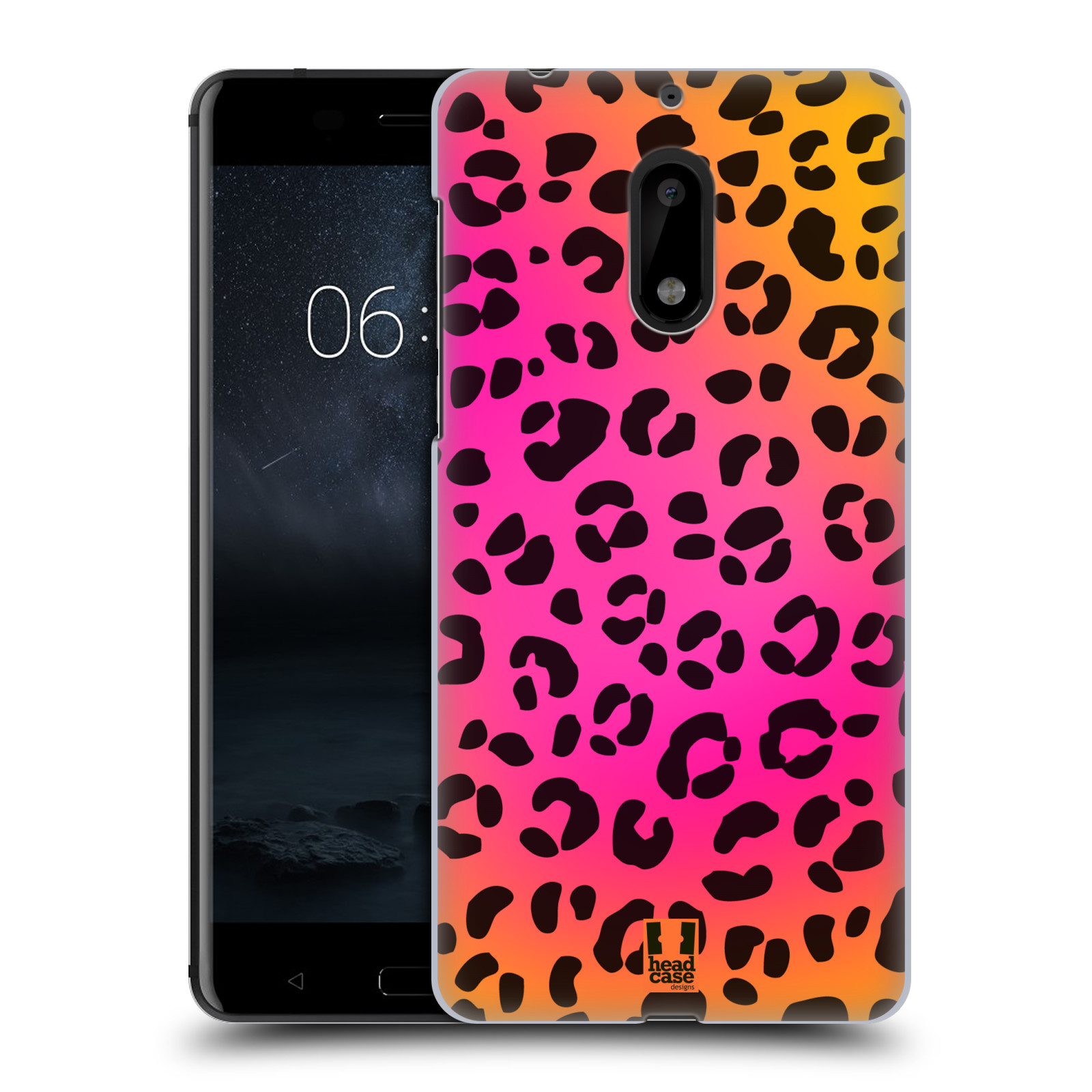 HEAD CASE plastový obal na mobil Nokia 6 vzor Divočina zvíře růžový leopard