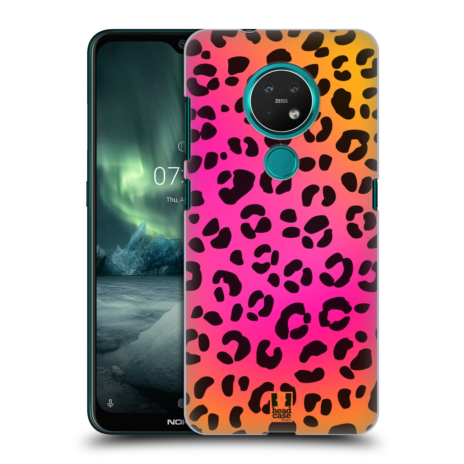 Pouzdro na mobil NOKIA 7.2 - HEAD CASE - vzor Divočina zvíře růžový leopard