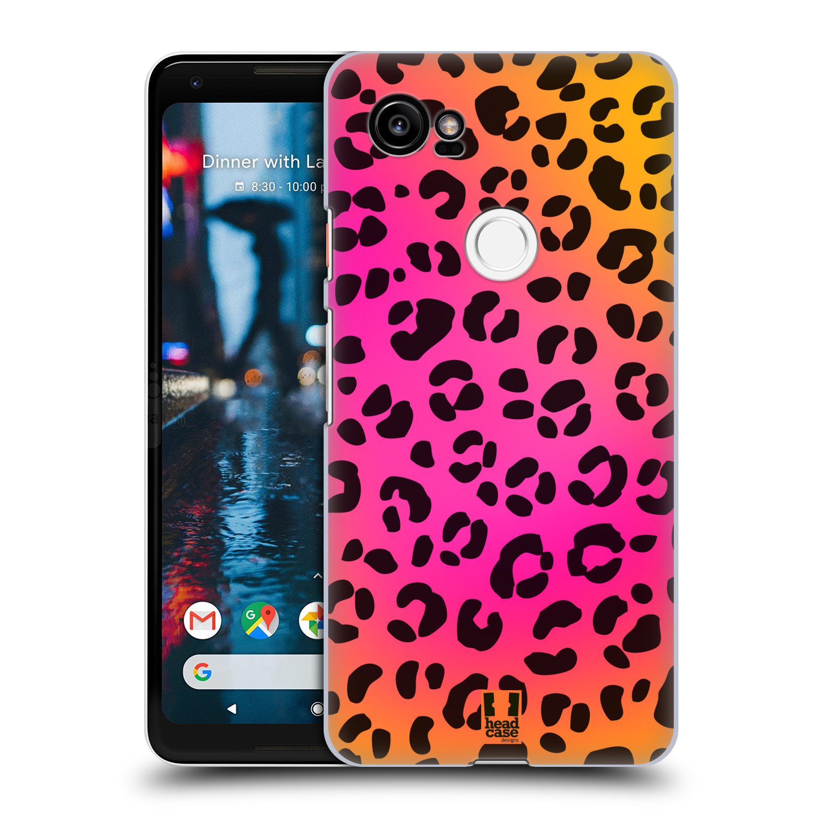 HEAD CASE plastový obal na mobil Google Pixel 2 XL vzor Divočina zvíře růžový leopard