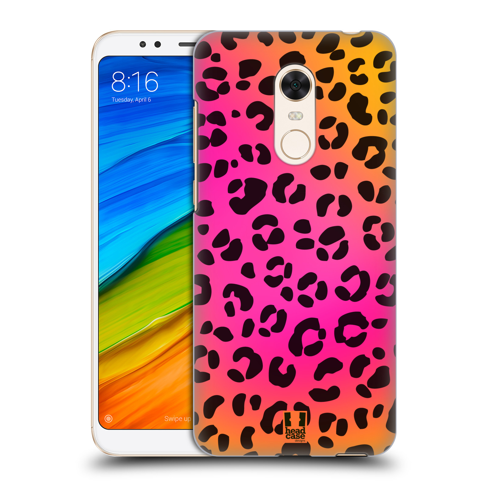 HEAD CASE plastový obal na mobil Xiaomi Redmi 5 PLUS vzor Divočina zvíře růžový leopard
