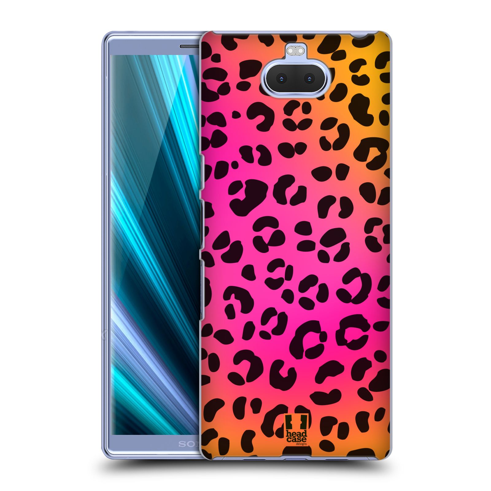 Pouzdro na mobil Sony Xperia 10 - Head Case - vzor Divočina zvíře růžový leopard