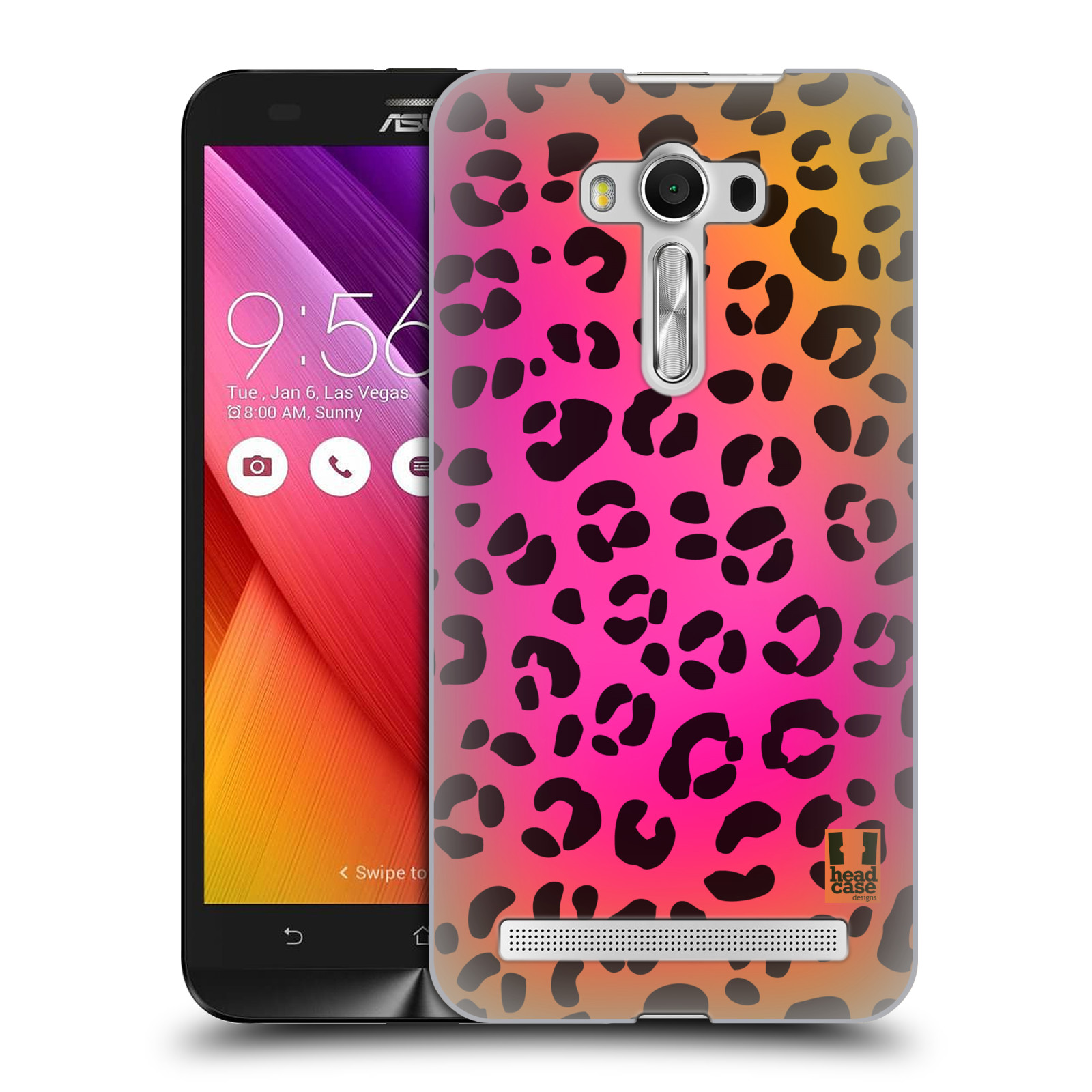 HEAD CASE plastový obal na mobil Asus Zenfone 2 LASER (5,5 displej ZE550KL) vzor Divočina zvíře růžový leopard