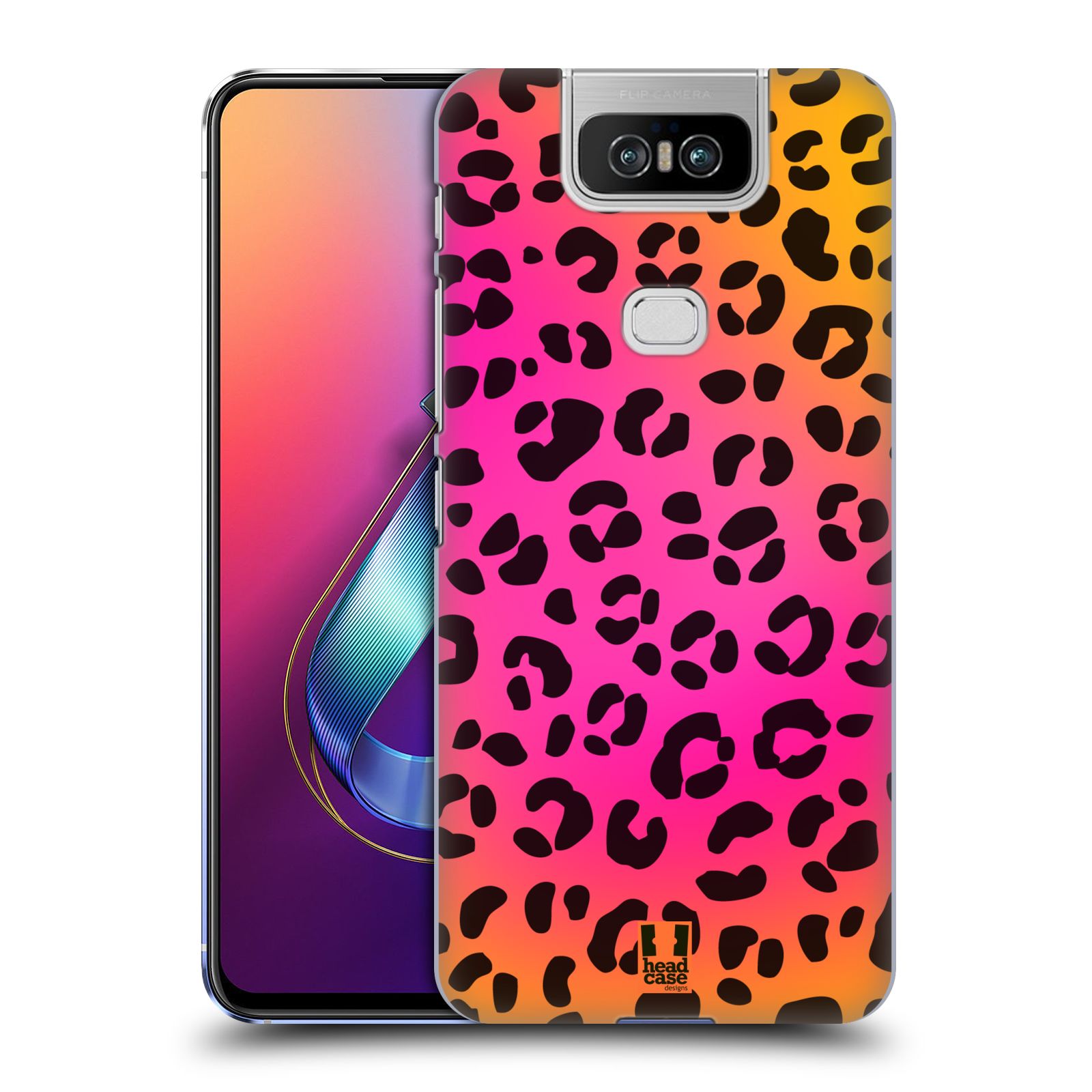 Pouzdro na mobil Asus Zenfone 6 ZS630KL - HEAD CASE - vzor Divočina zvíře růžový leopard