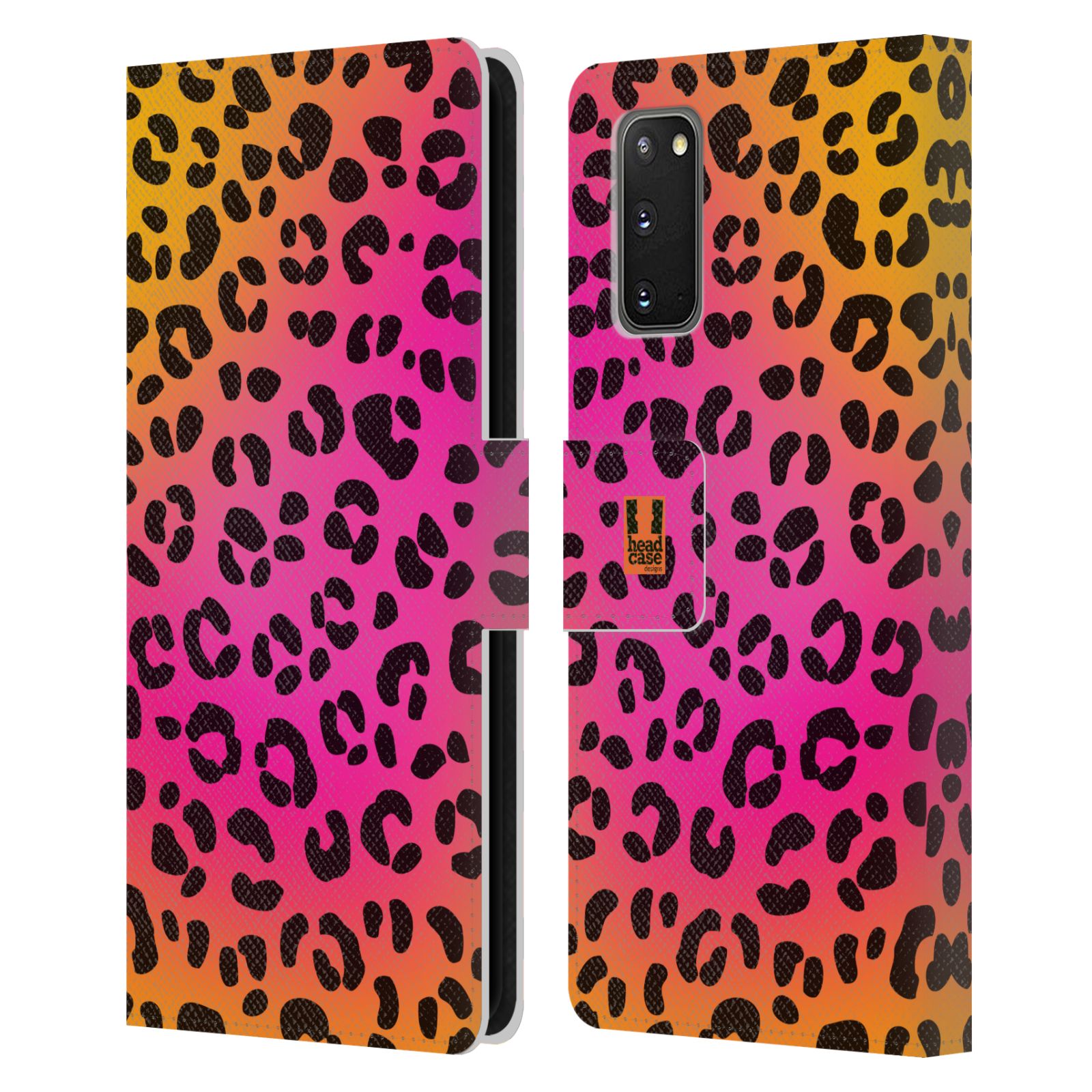 Pouzdro na mobil Samsung Galaxy S20 Zvířecí barevné vzory růžový leopard