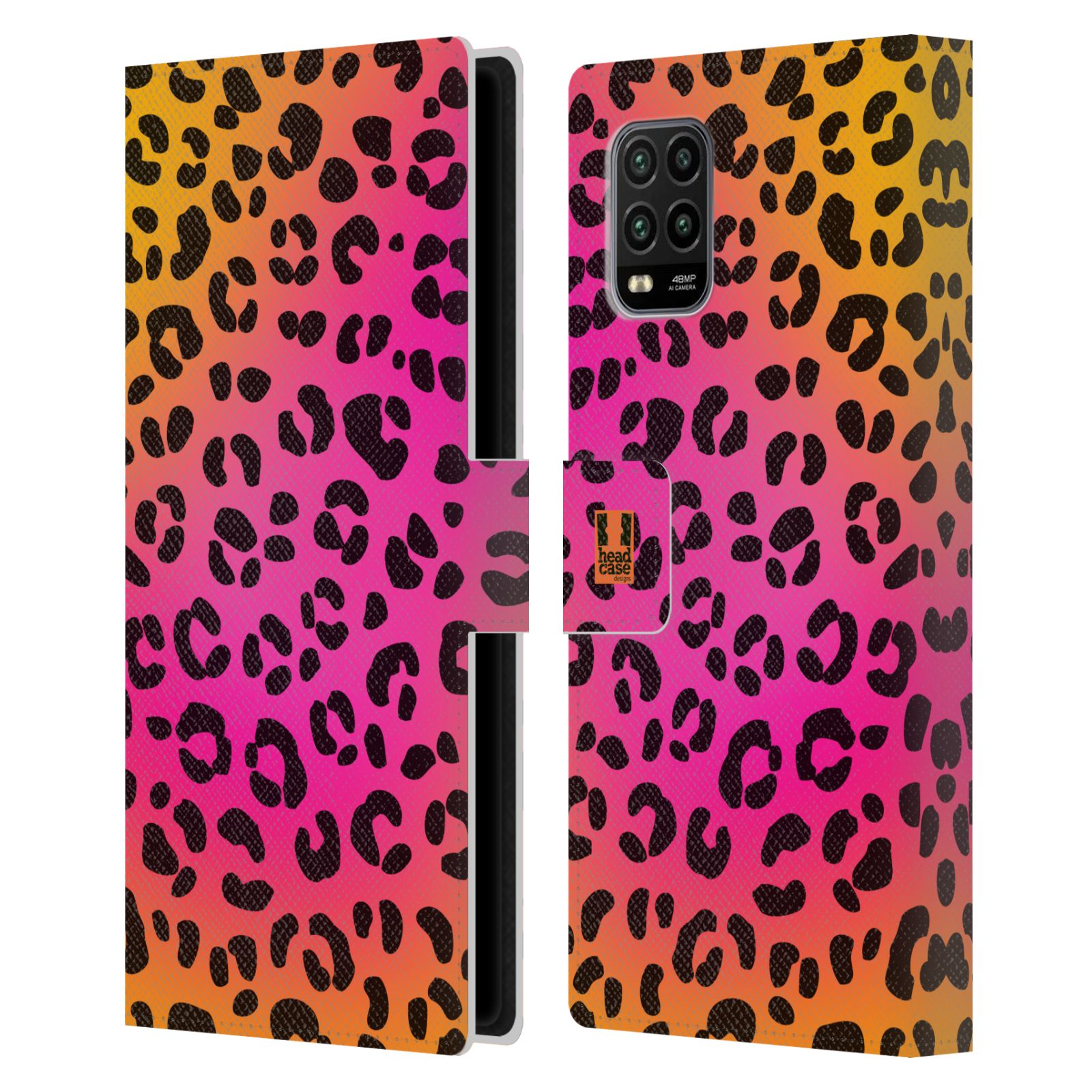 Pouzdro na mobil Xiaomi Mi 10 LITE Zvířecí barevné vzory růžový leopard