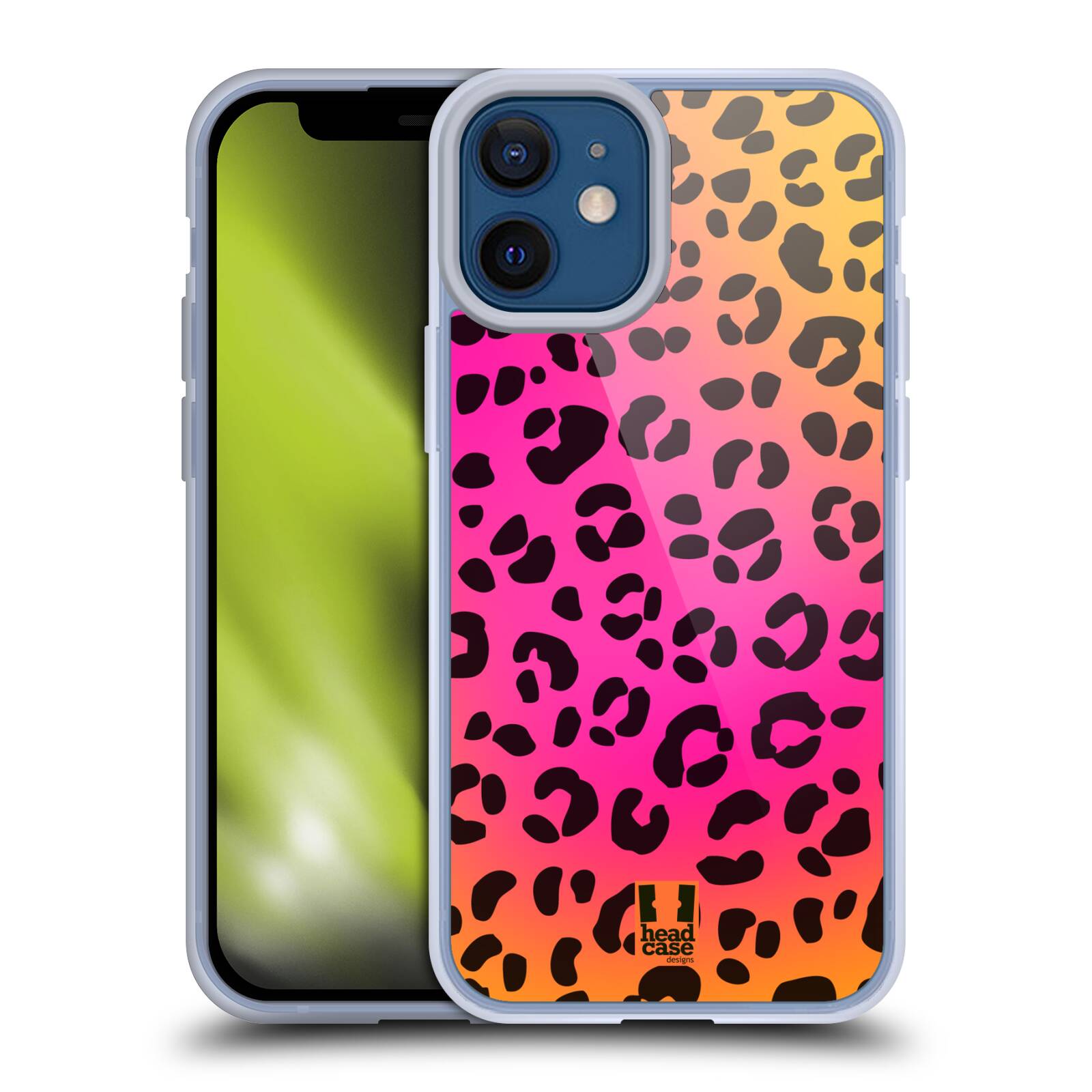 Plastový obal na mobil Apple Iphone 12 MINI vzor Divočina zvíře růžový leopard
